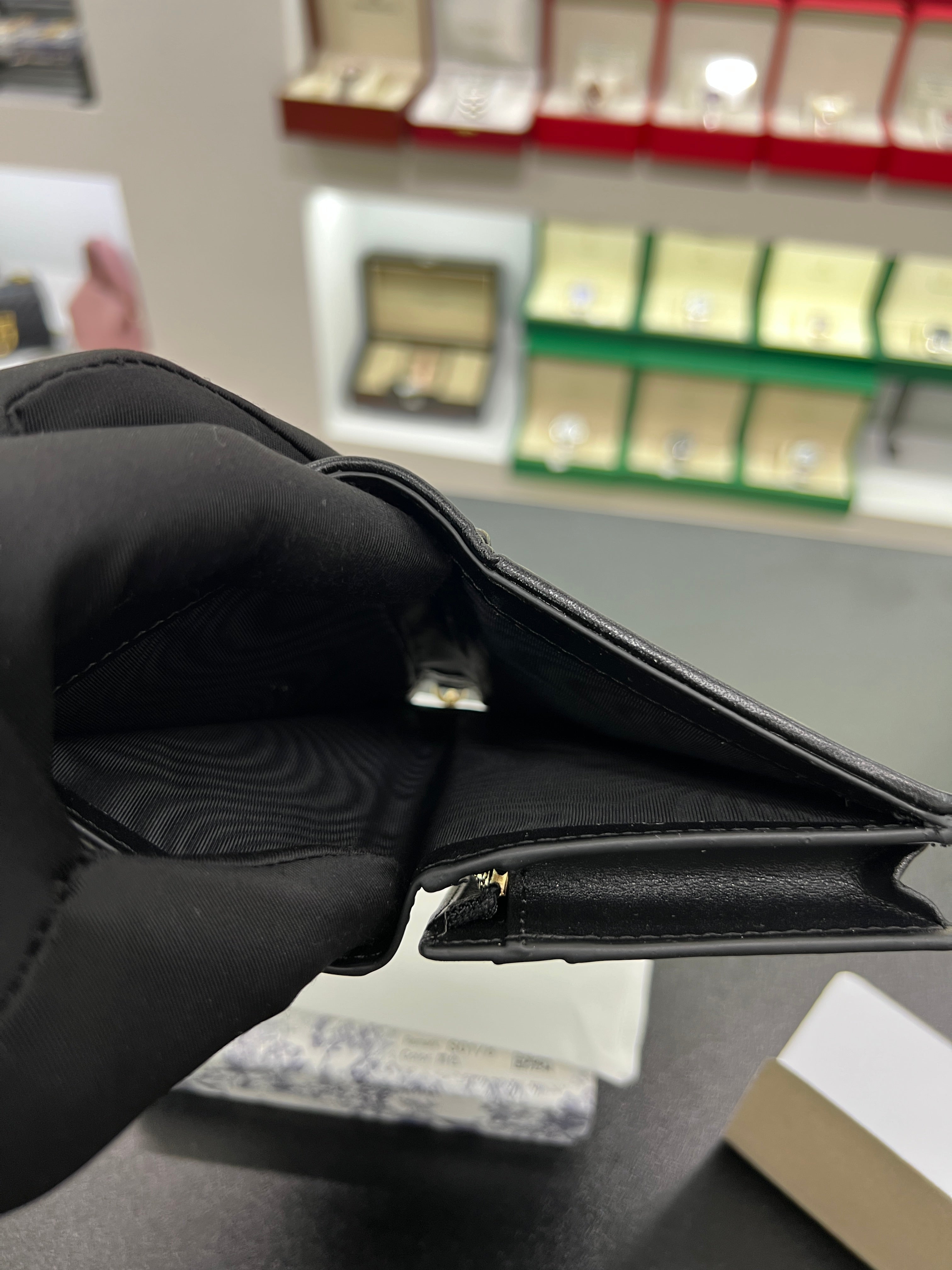 Lotus Wallet in Cannage Lambskin