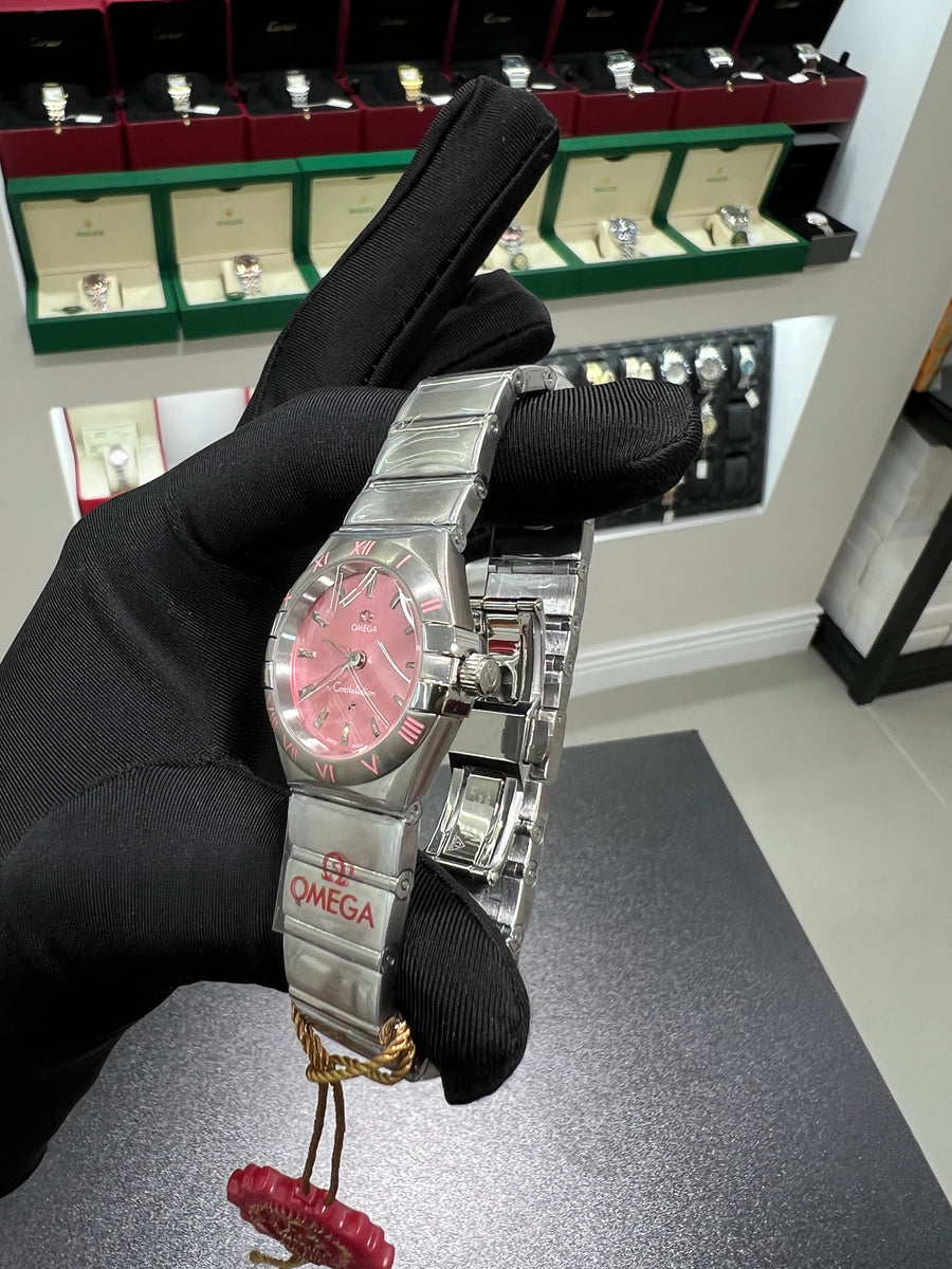 Constellation with a pink dial