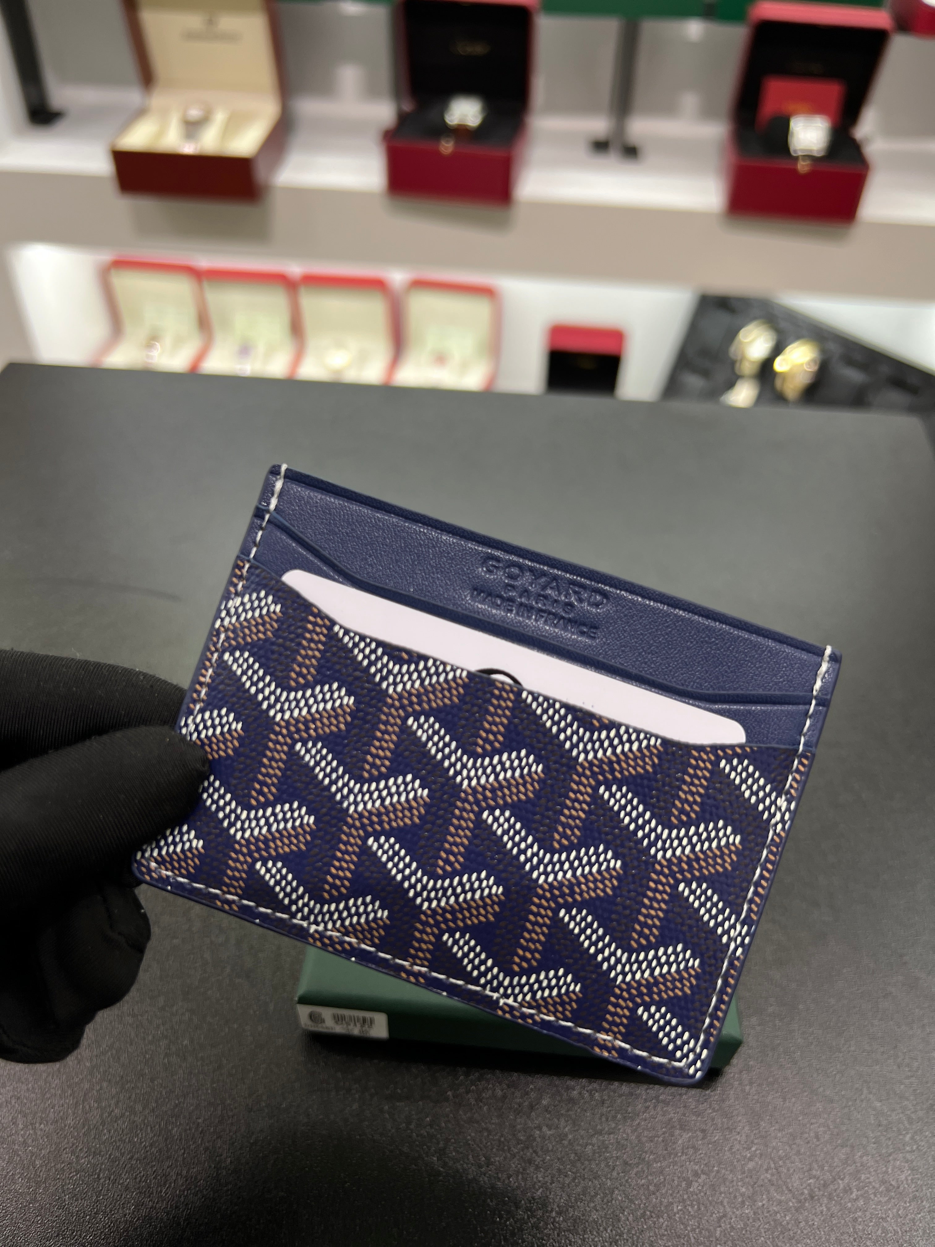 Saint-Sulpice Card Holder – Navy Blue