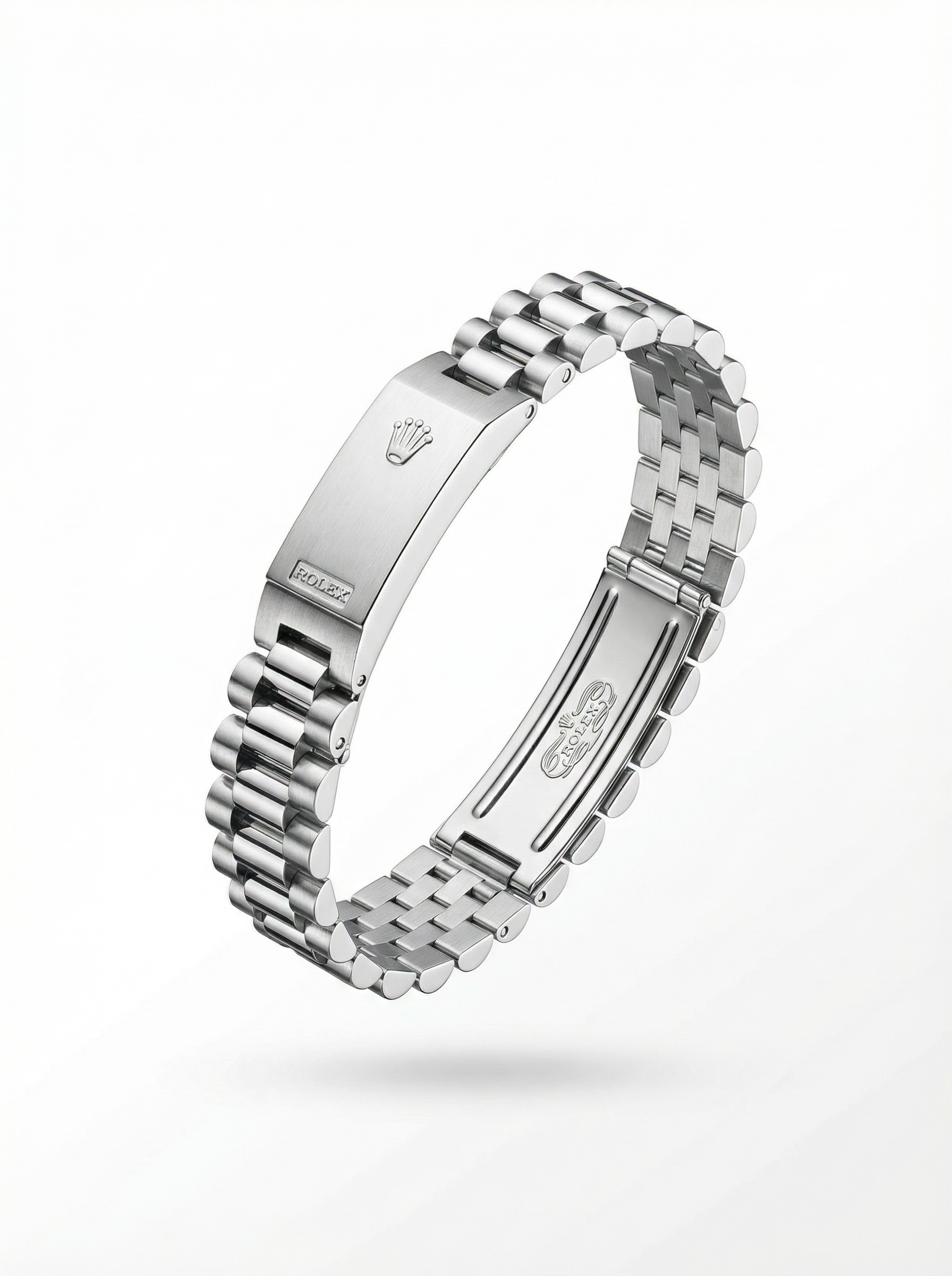 سوار رولكس الاسم فضي