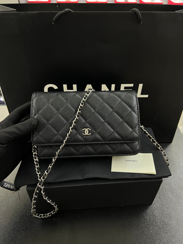 محفظة بسلسلة WOC – أسود كافيار
Wallet on Chain – Black Caviar