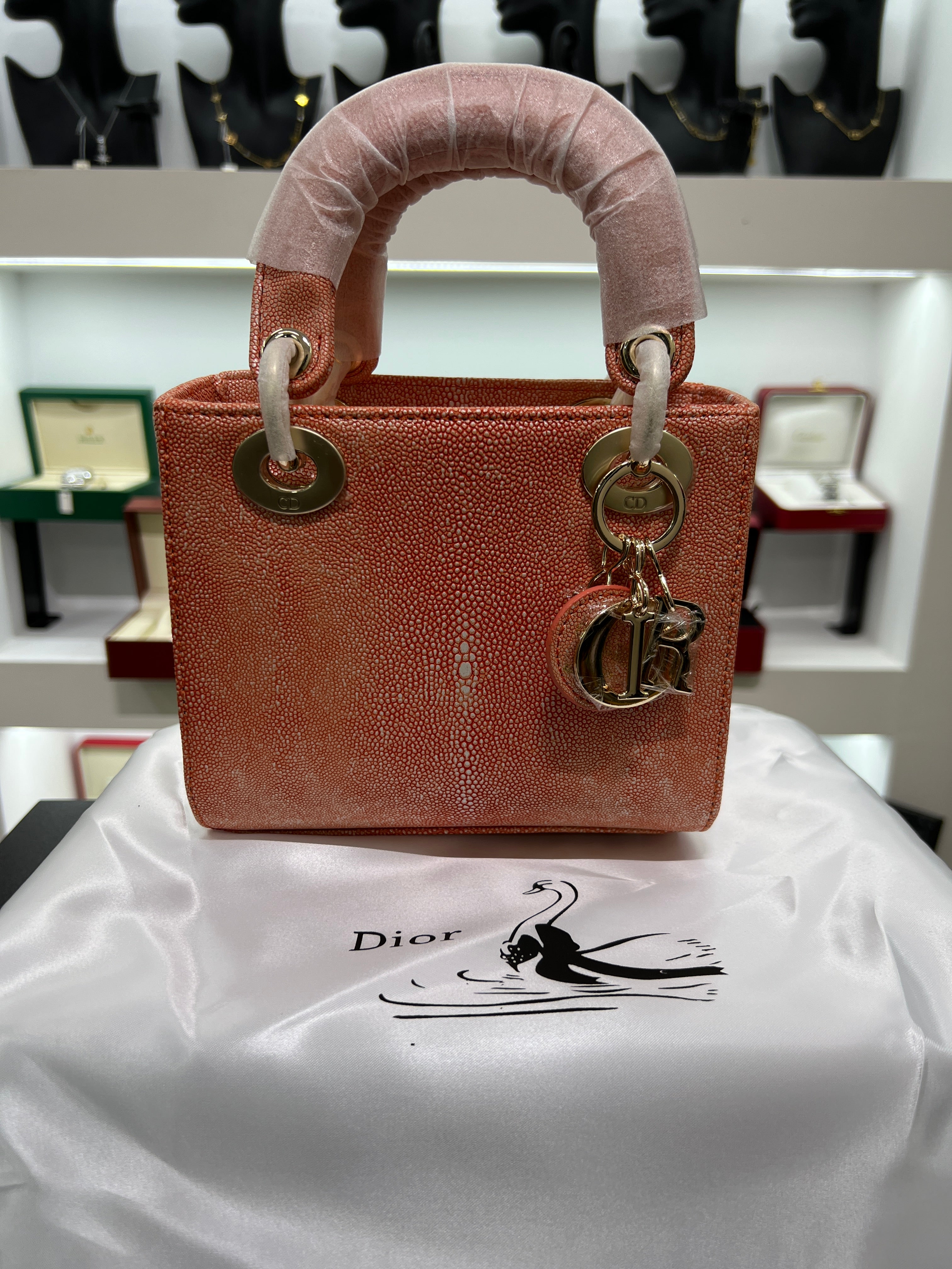 Lady mini Bag in Grained Calfskin