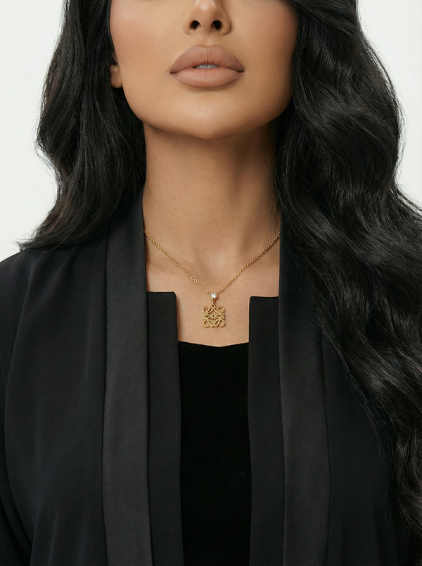 سلسال التعليقة الهندسية الصغيرة | Geometric Pendant Necklace – Small