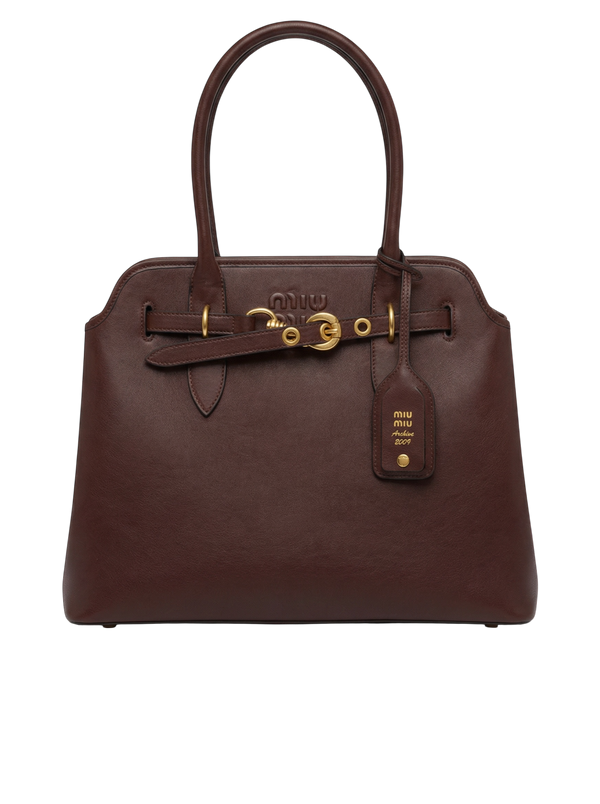 Archive Leather Top-Handle – Dark Brown