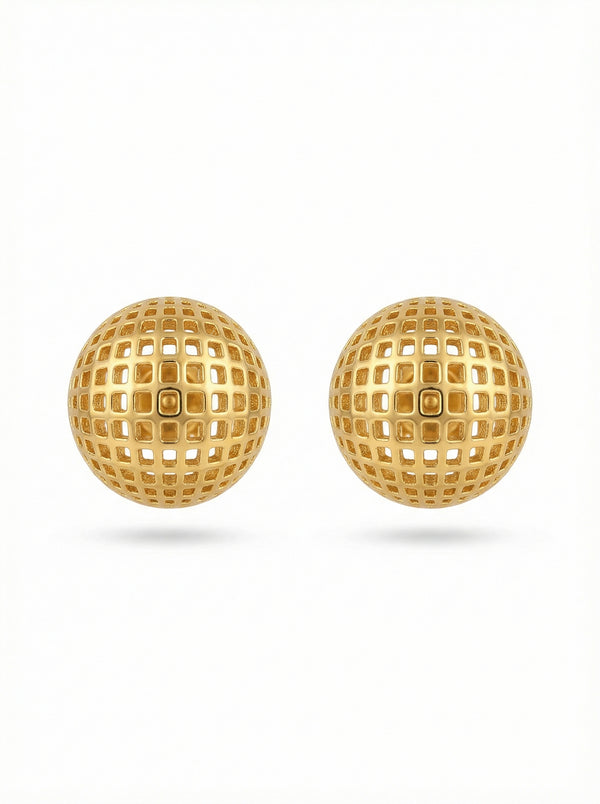 أقراط فيبيا المجوّفة | Fibbia Hollow Clasp Earrings