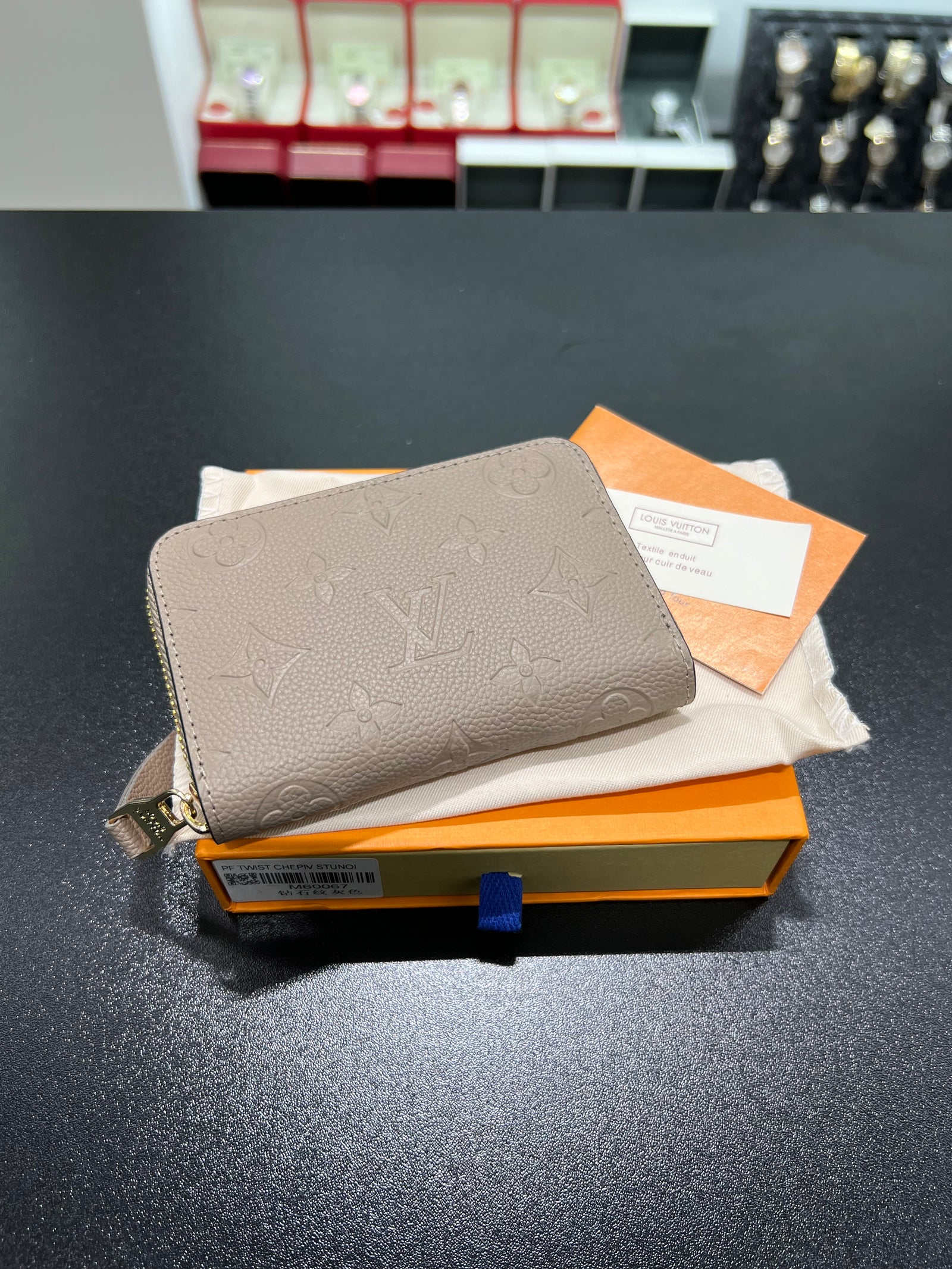 Monogram Empreinte Leather Beige color