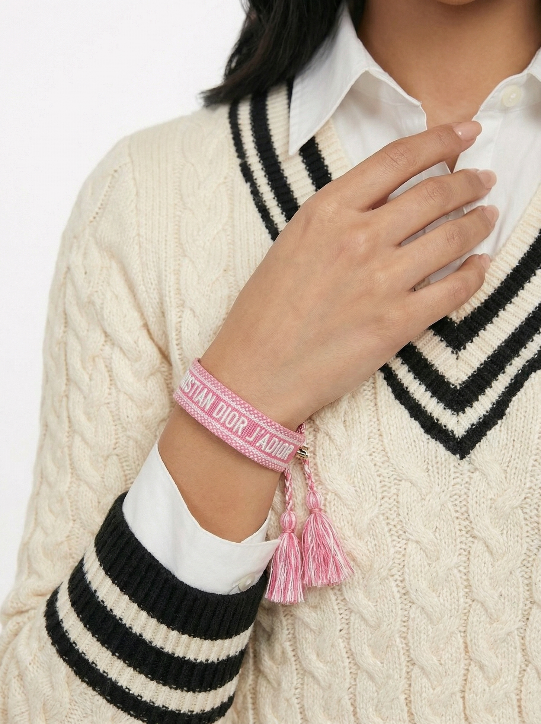 ديور قماش وردي