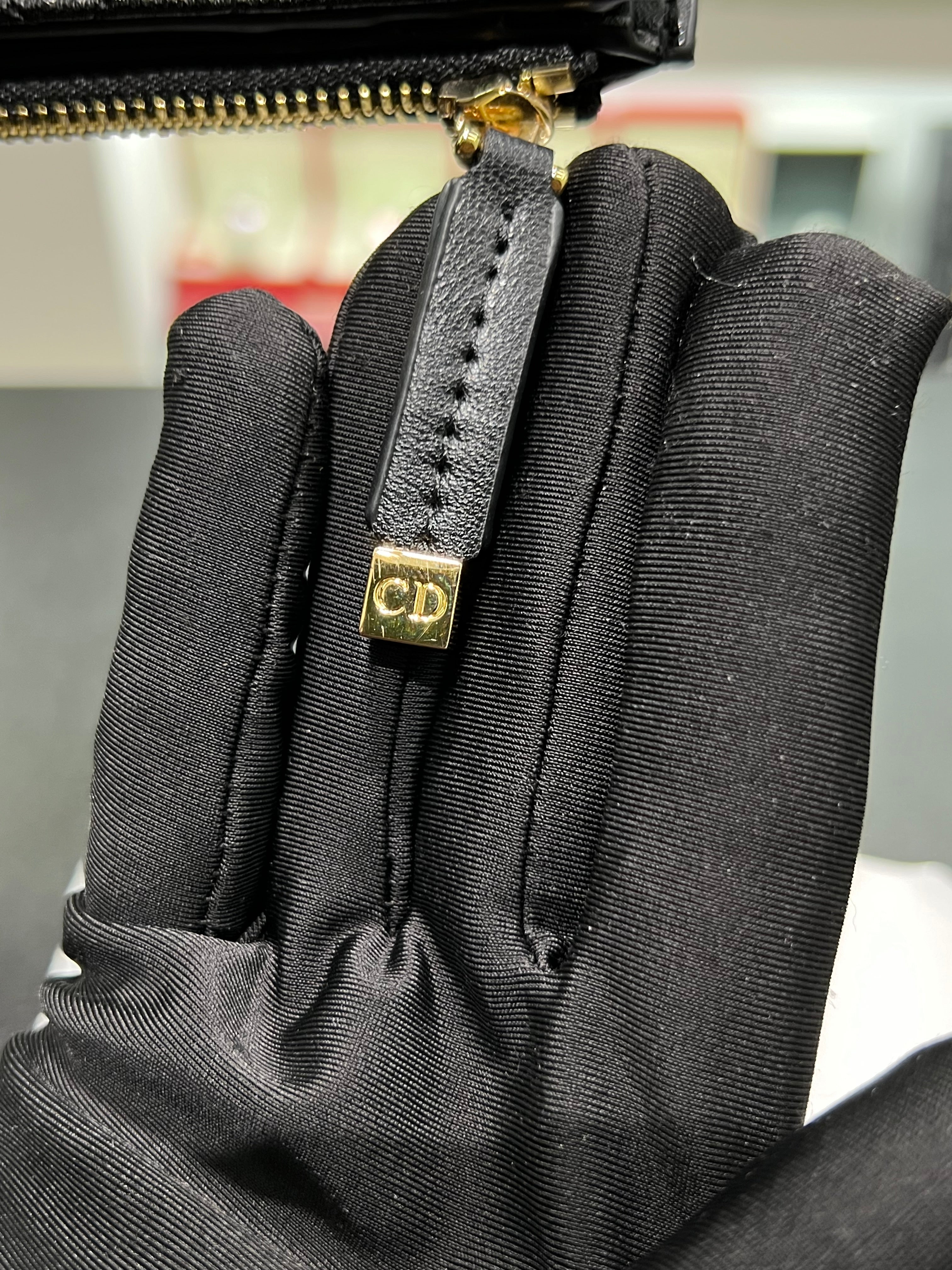 Dior Caro Dahlia Wallet black
