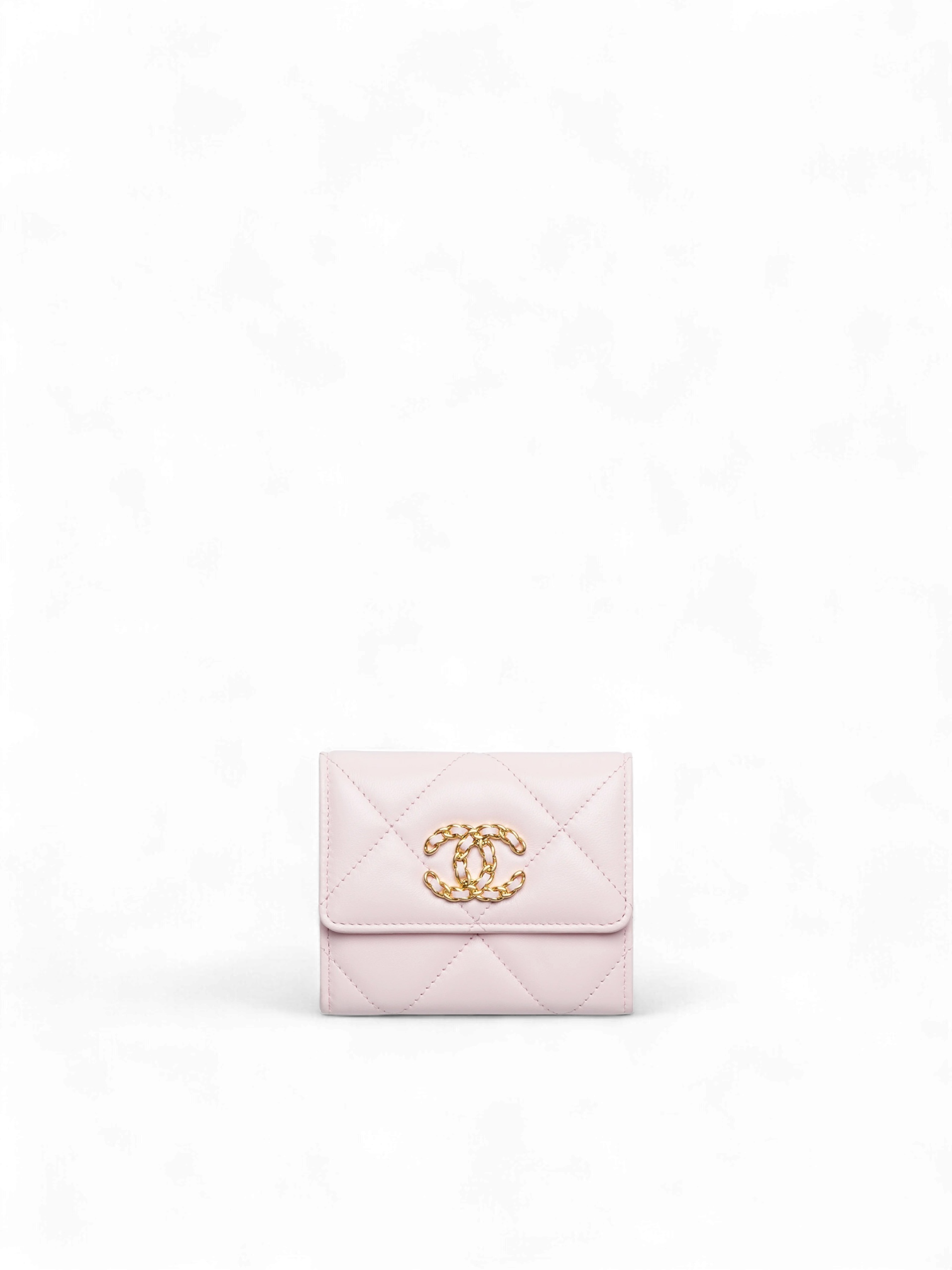CHANEL 19 FLAP pink CARD HOLDER