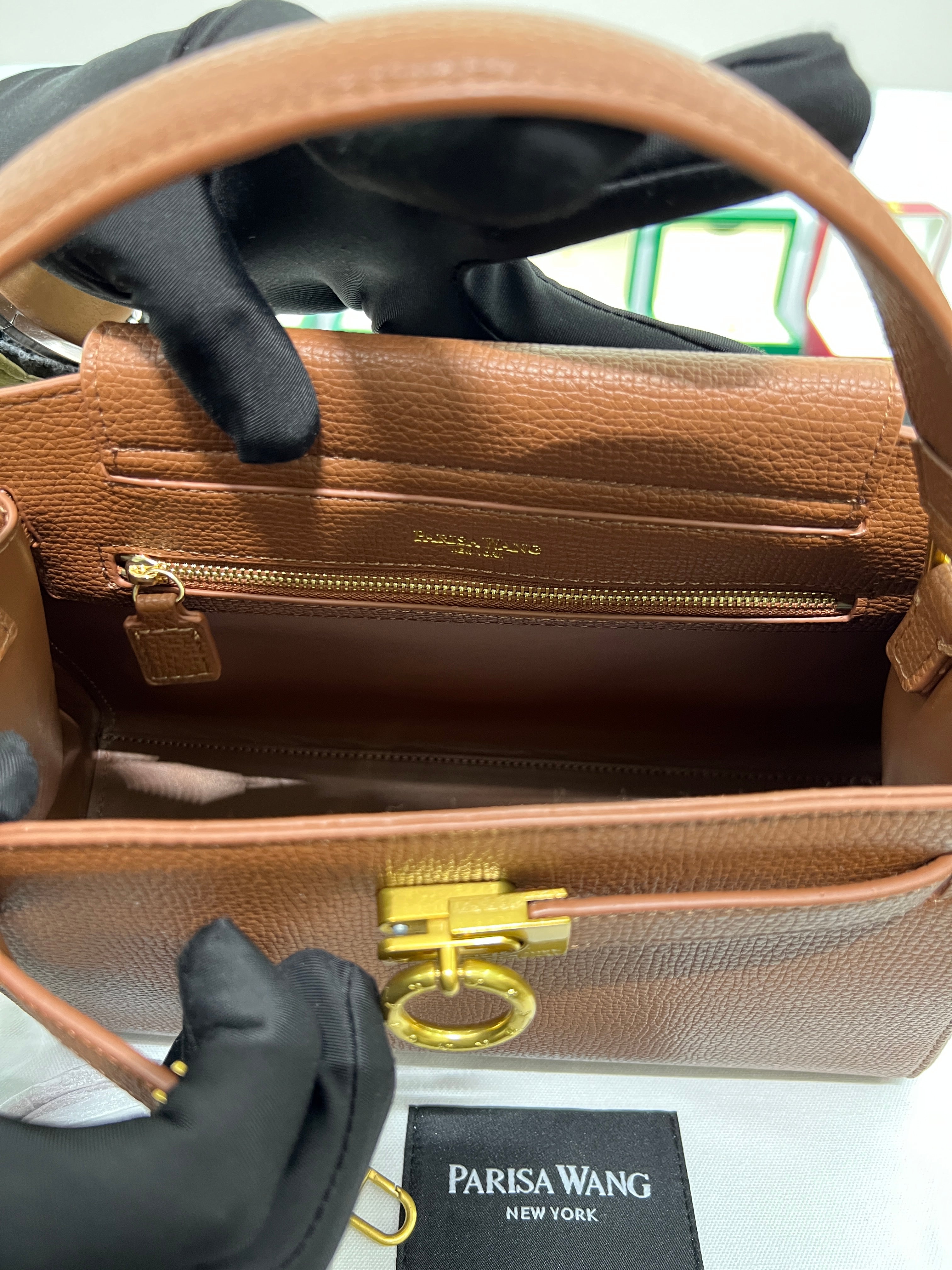 Grace Top Handle – Caramel Brown