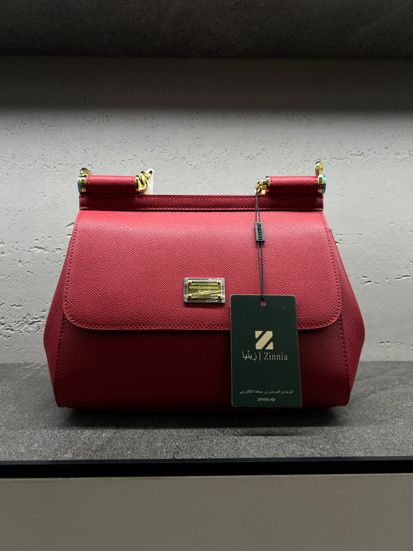 حقيبة سيسيلي الكبيرة – أحمر | Sicily Bag Large – Red