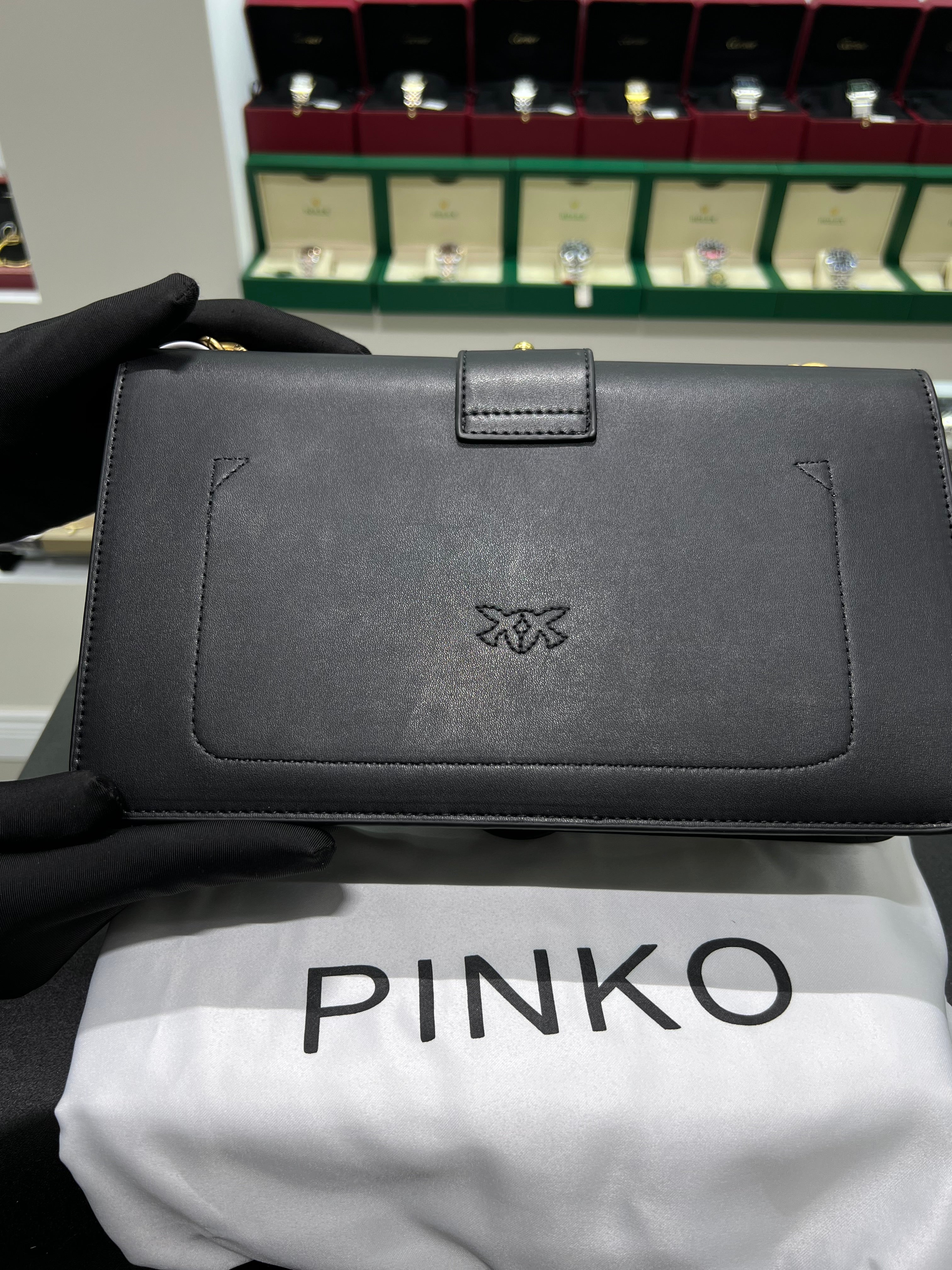 Pinko Classic calfskin shoulder strap