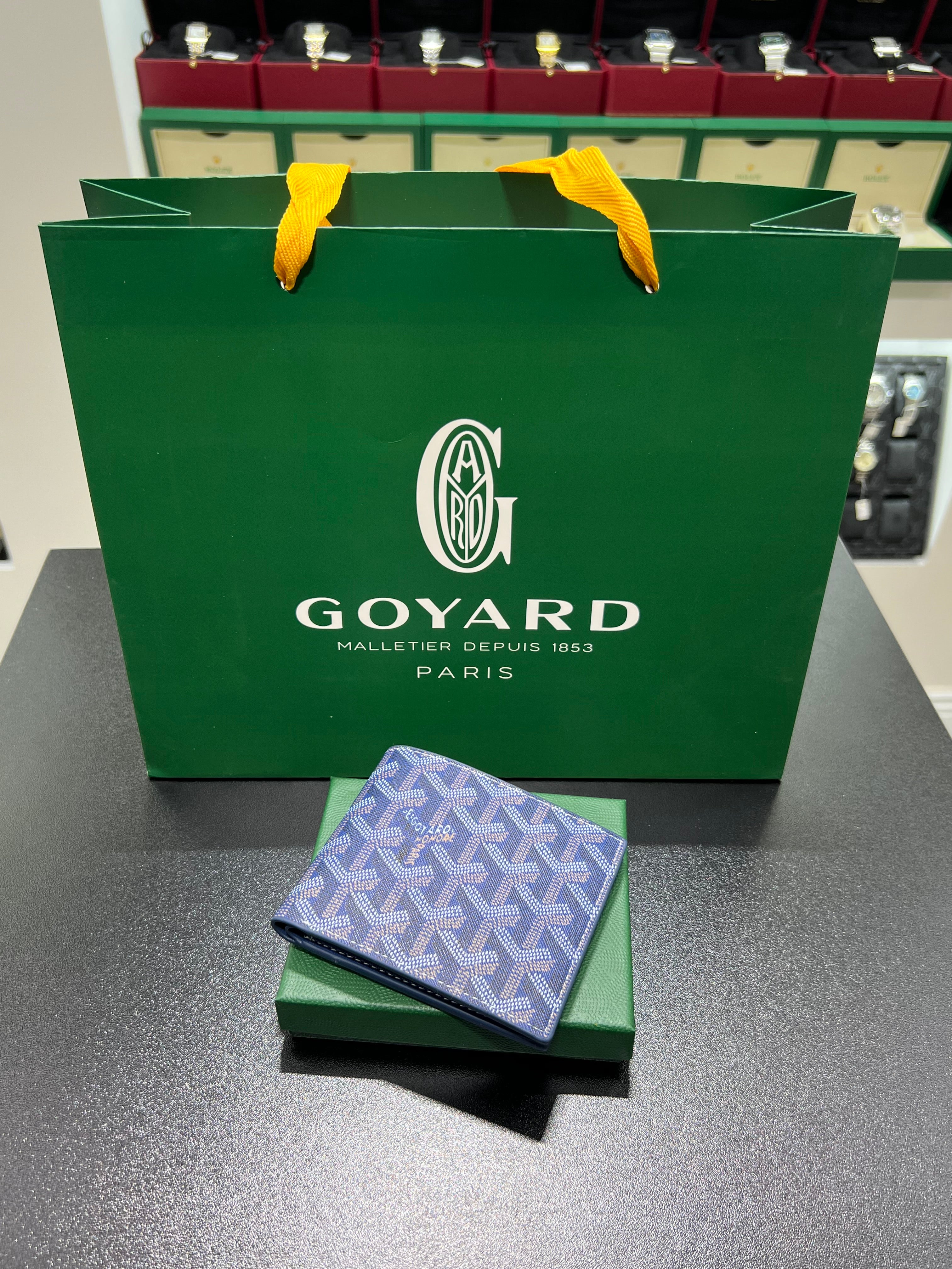 Goyard Wallet Victoire blue (men)