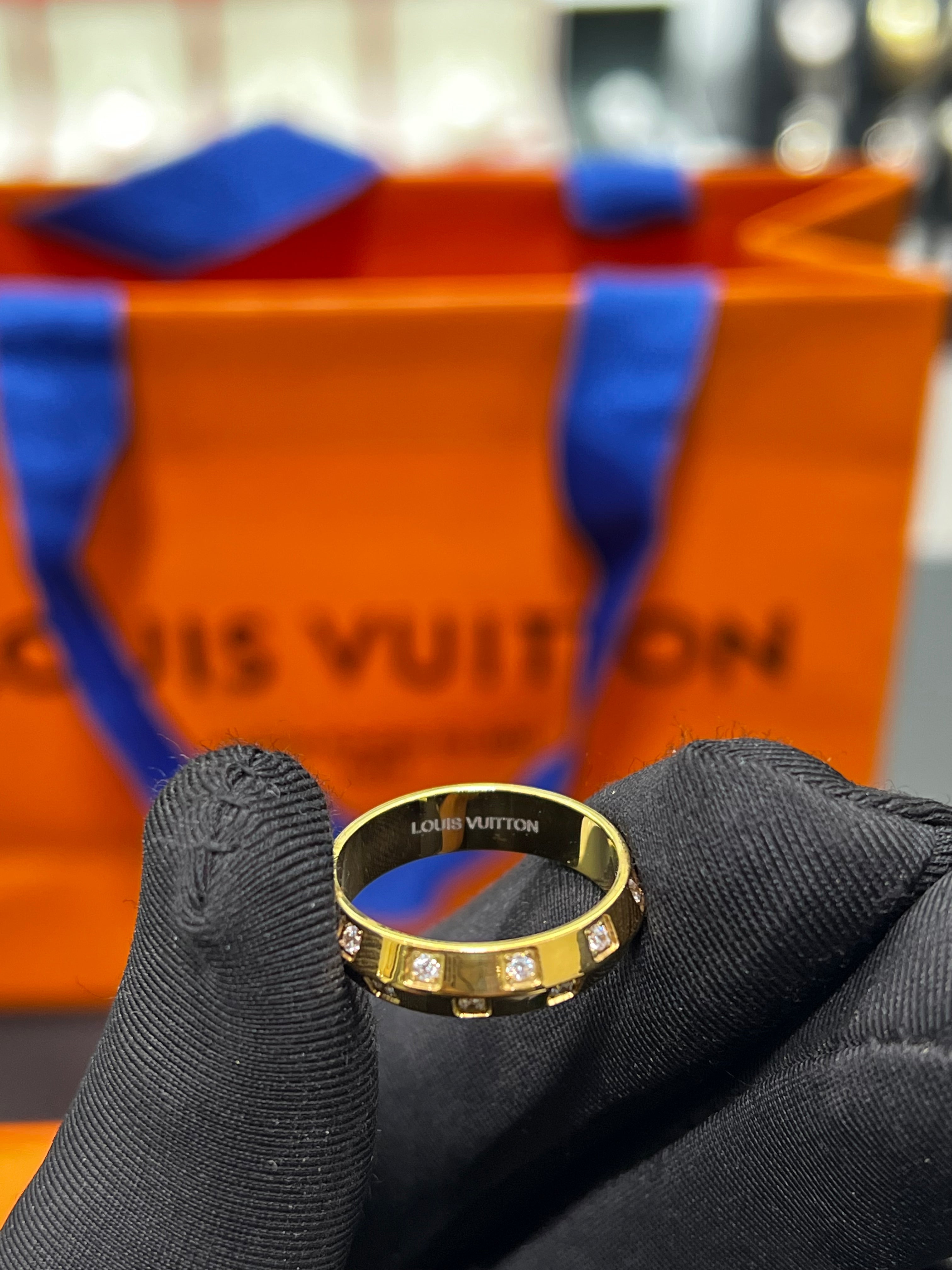 خاتم Le Damier de Louis Vuitton صغير،
