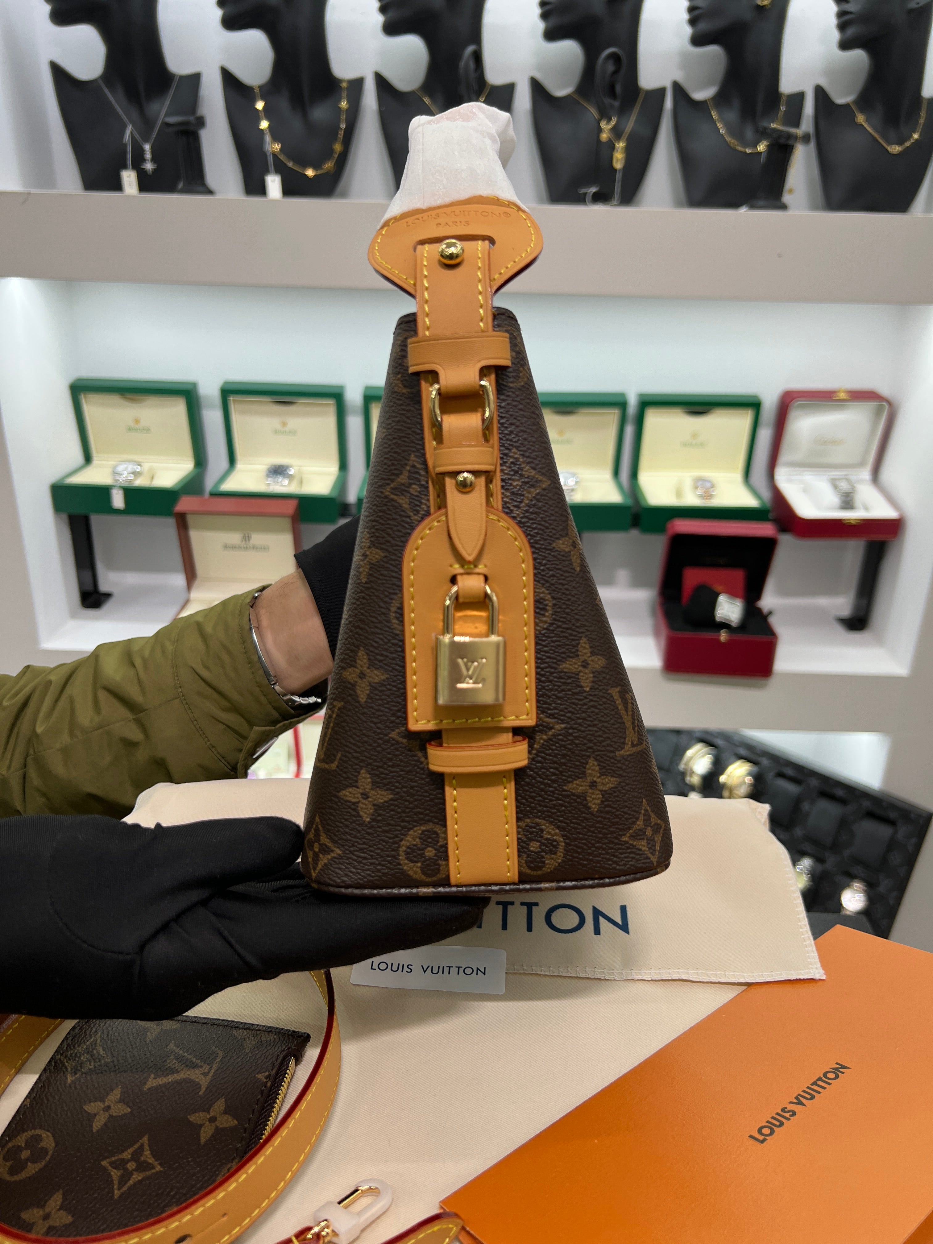 All In GM Monogram Canvas Bag – Large Luxury Handbag Brown