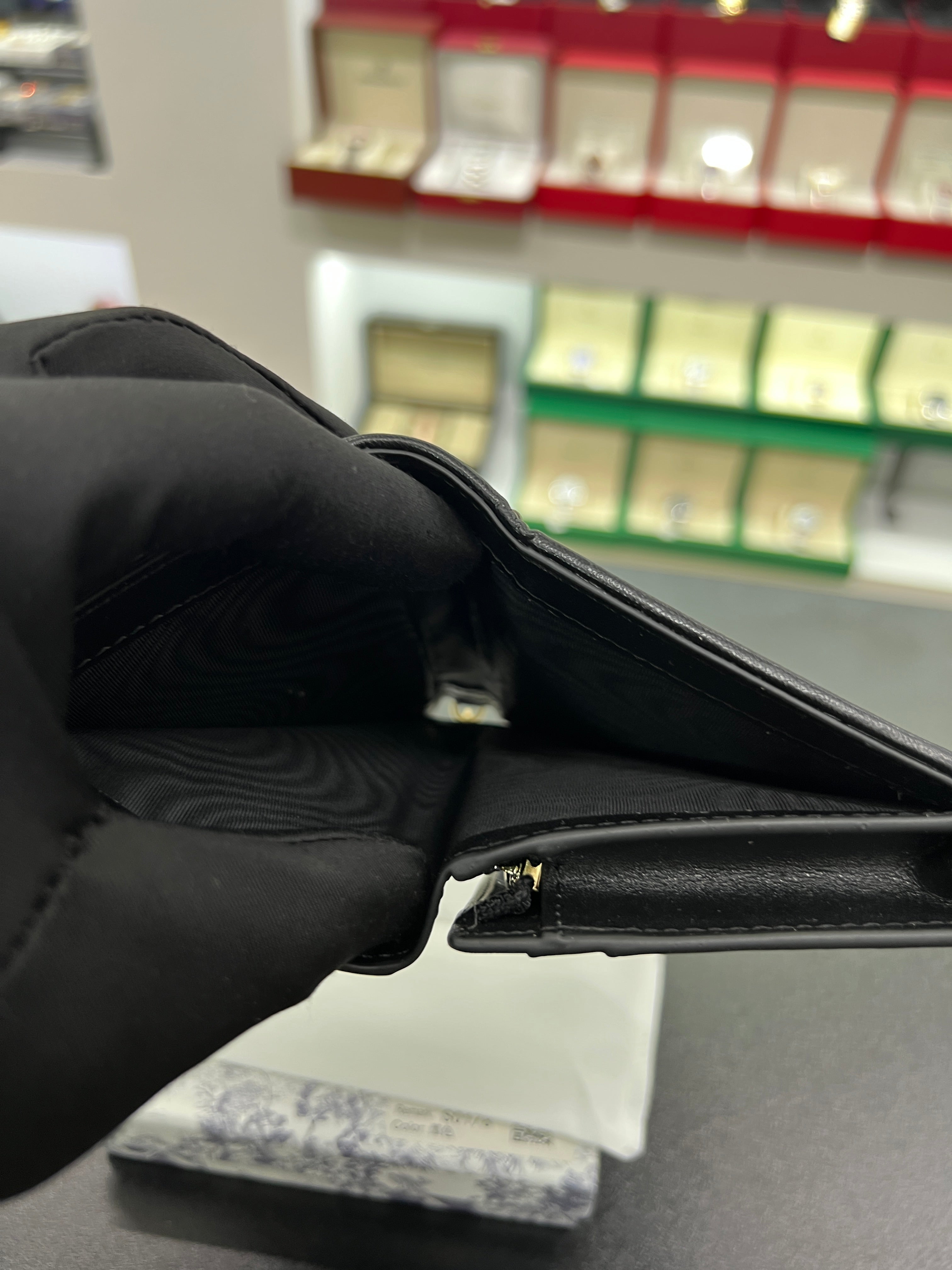 Lotus Wallet in Cannage Lambskin