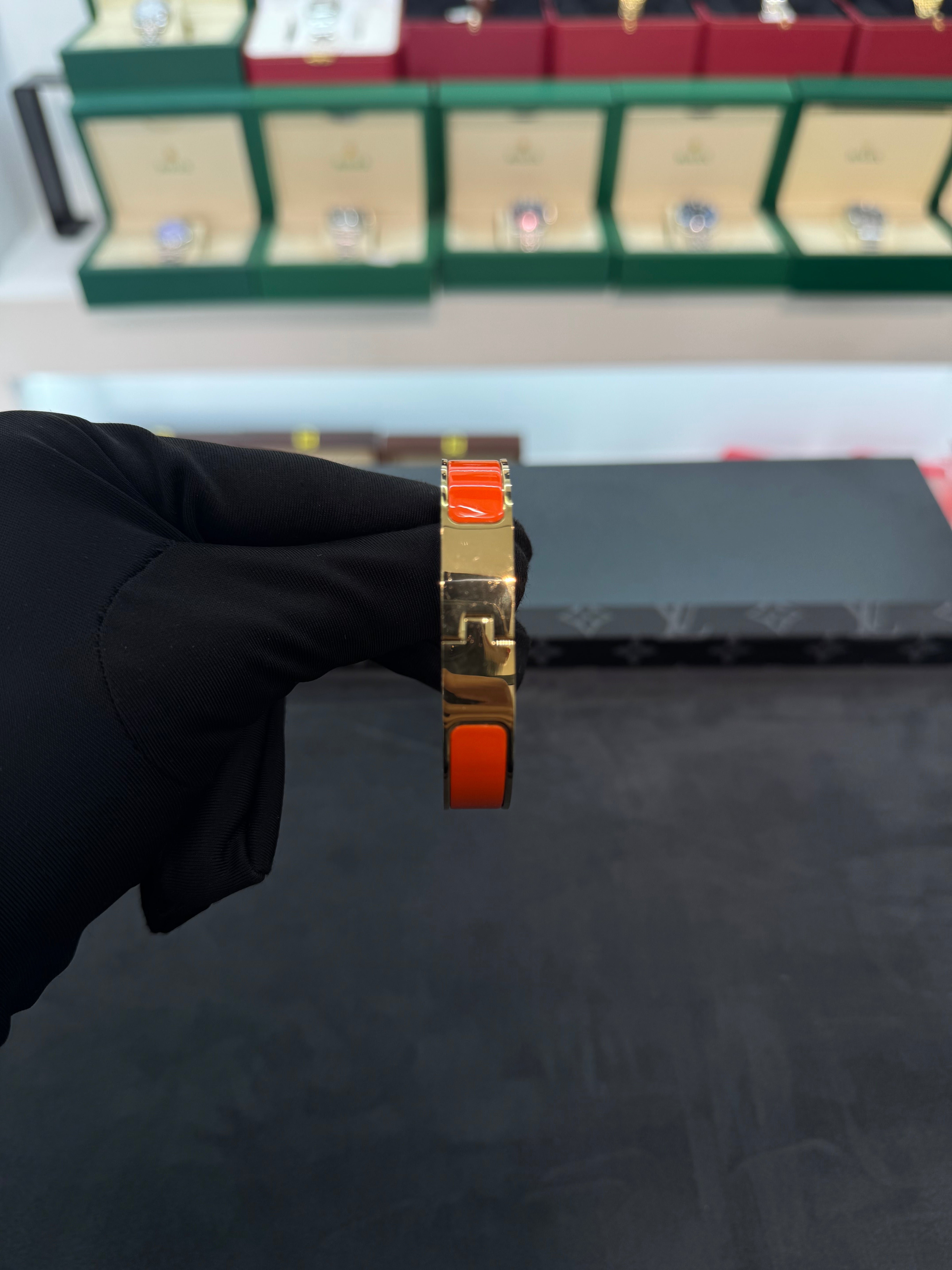 Clic H Bracelet (Orange) مقاس 16