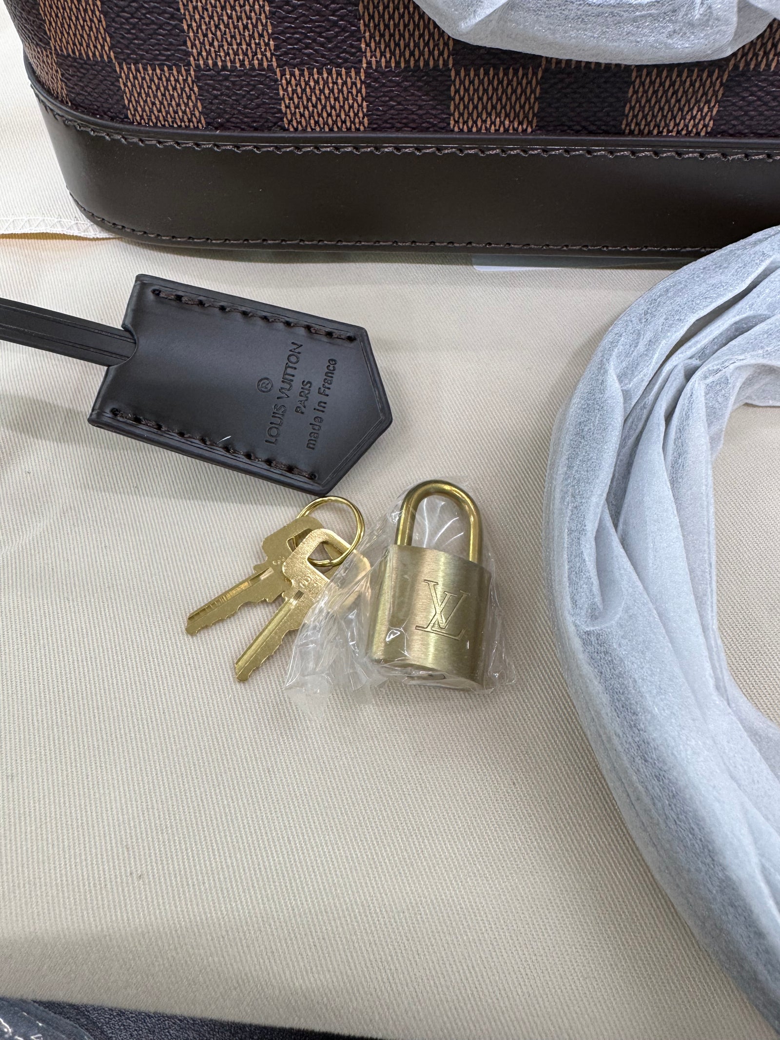 حقيبة الما BB – داميي إيبان بشكل القبة
Alma BB – Damier Ébène Dome Bag