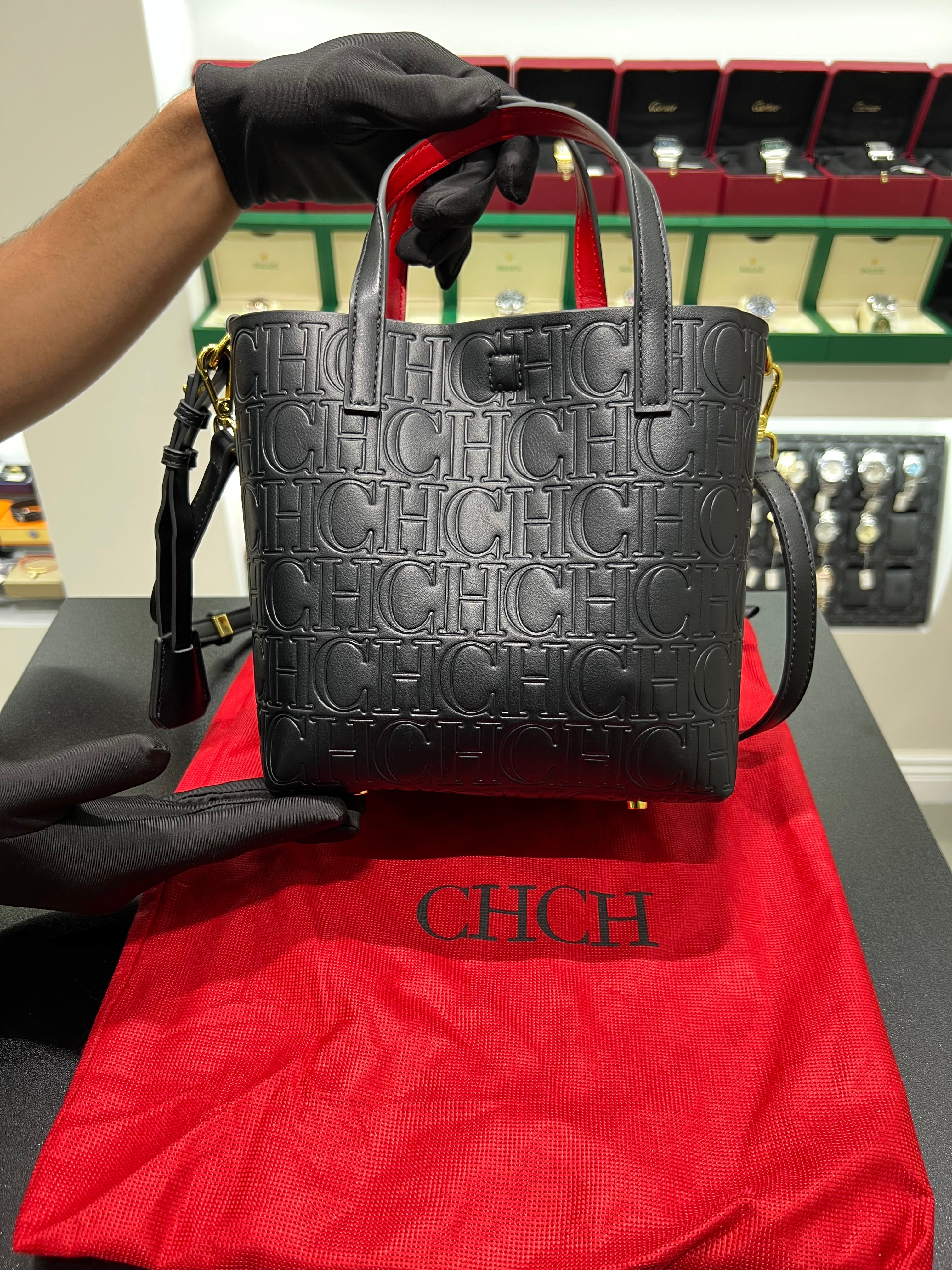 Carolina Herrera MATRYOSHKA L | LARGE SHOULDER BAG colour black