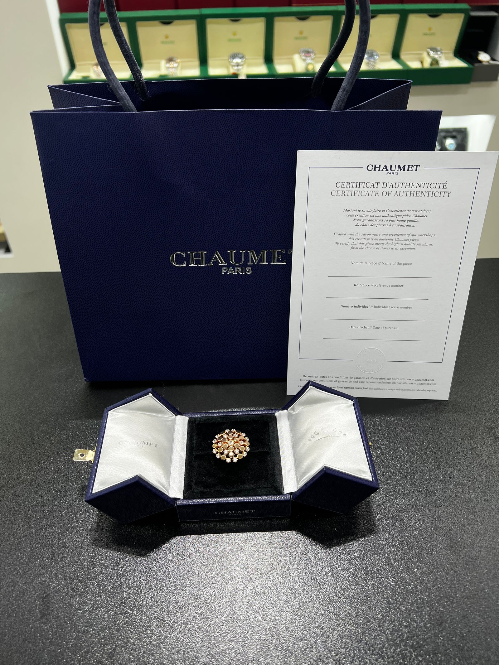 خاتم CHAUMĖT rose gold