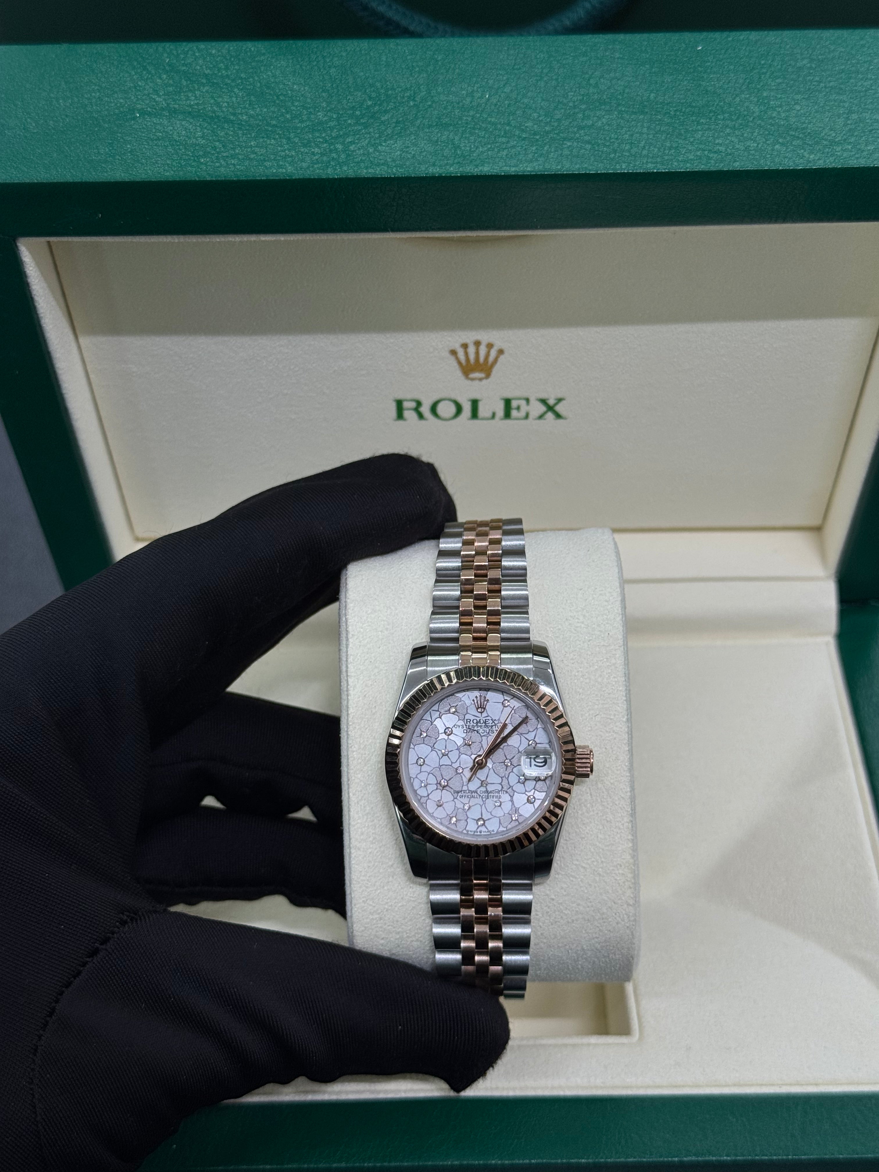 ساعه رولكس ديت جست مرصعه 31MM