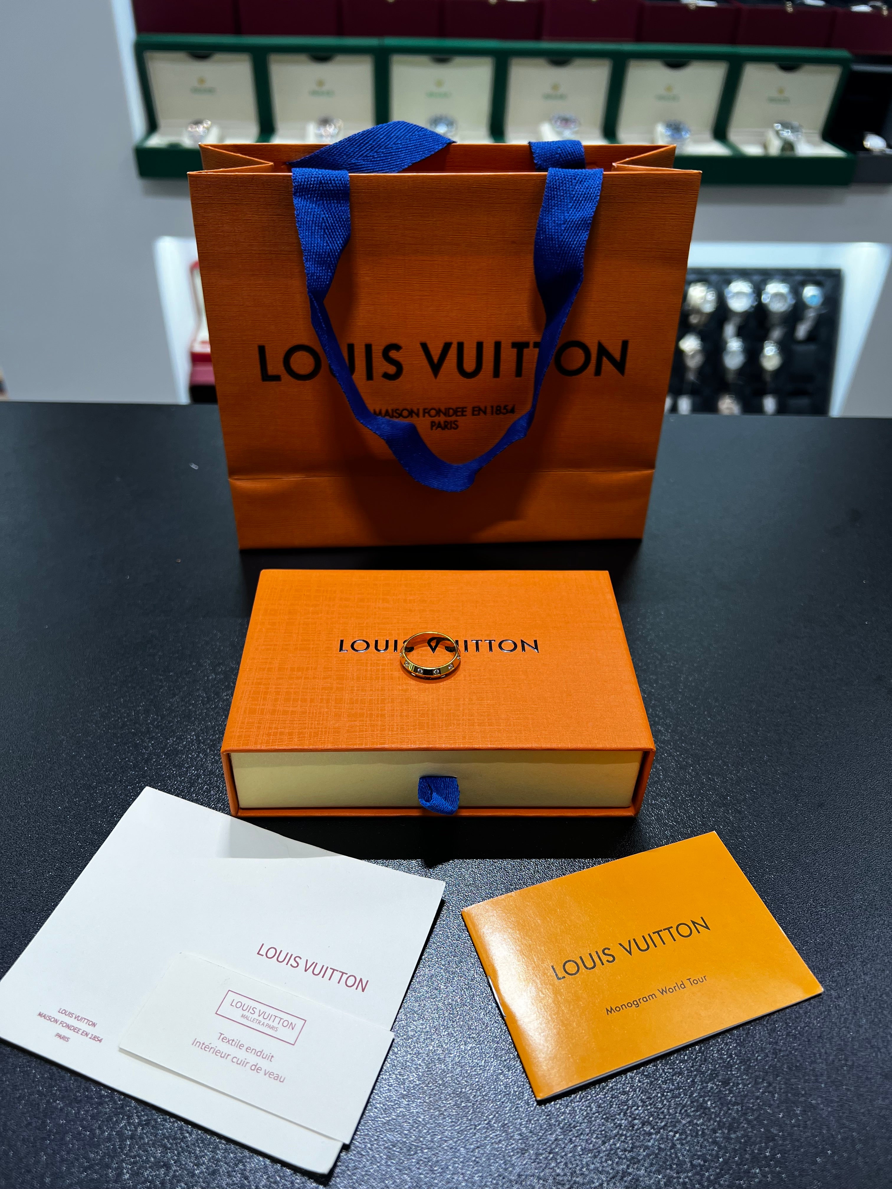 خاتم Le Damier de Louis Vuitton صغير،
