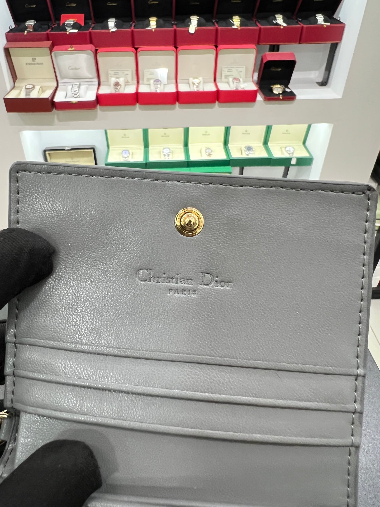 Lotus Wallet in Cannage Lambskin