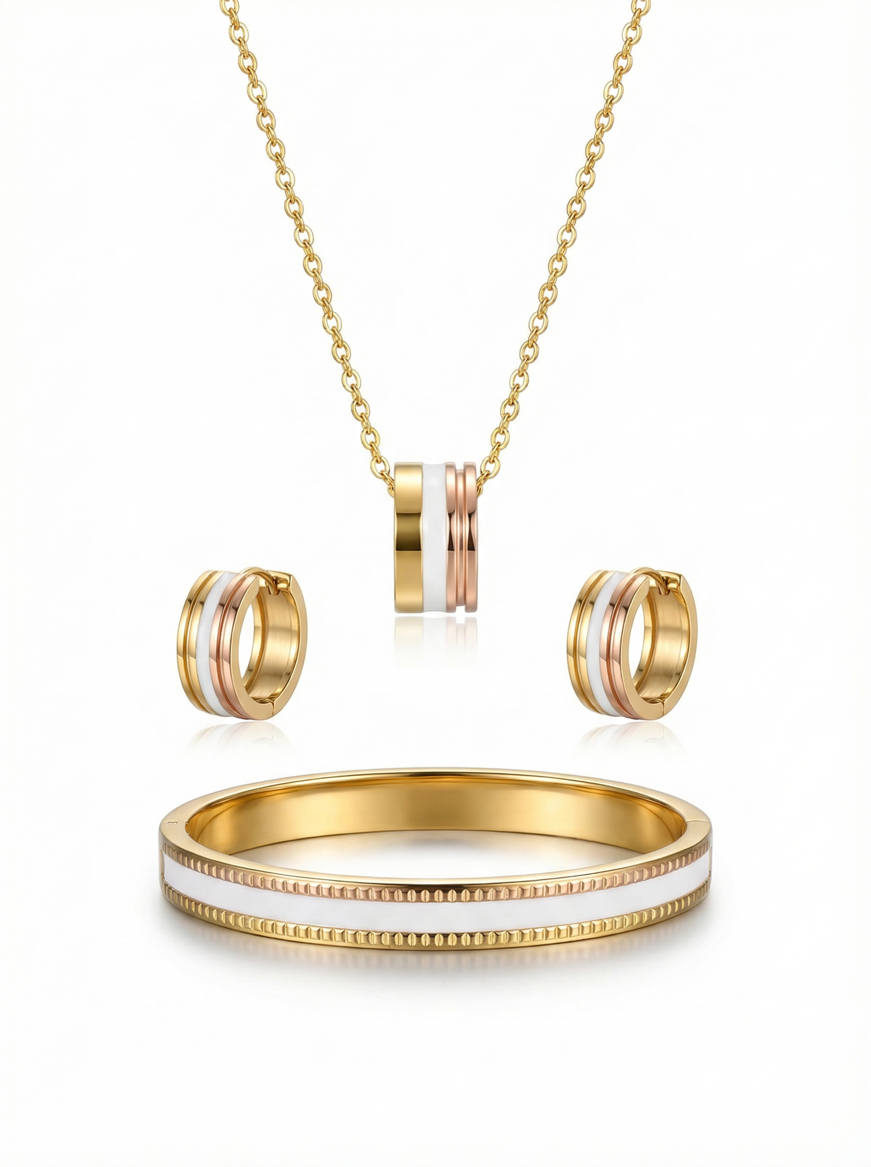 طقم بوشرون ابيض