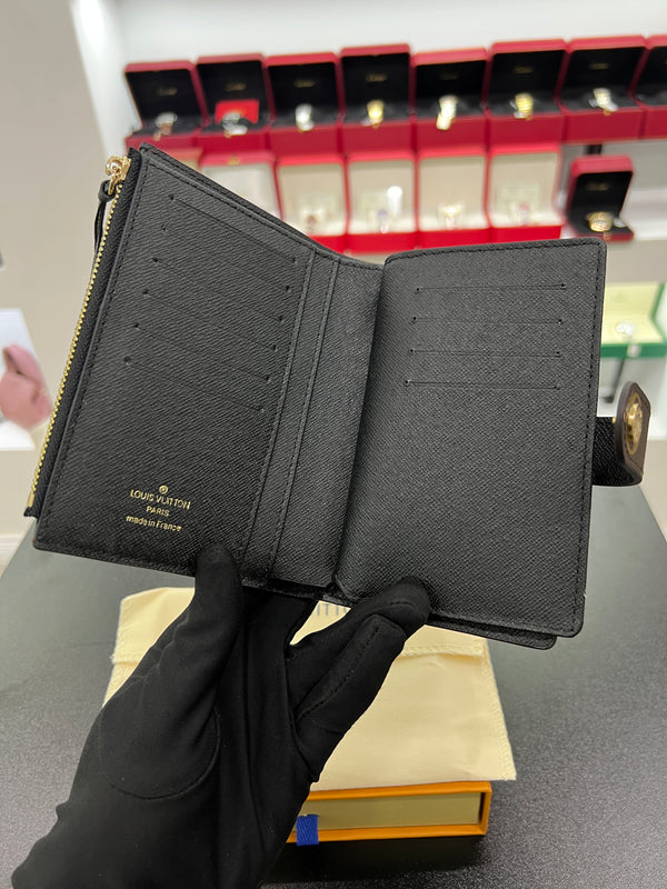 Victorine Wallet – Monogram Canvas (Black Interior)