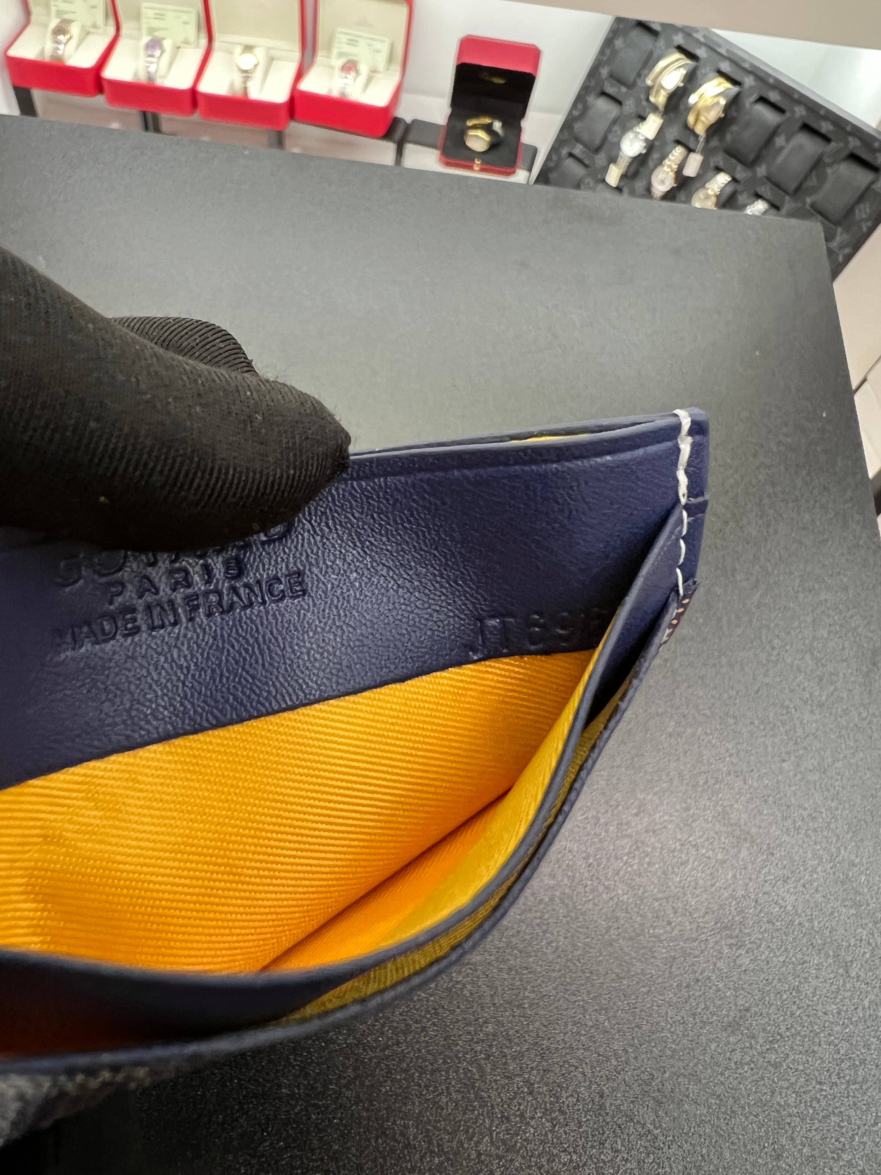 Saint-Sulpice Card Holder – Navy Blue