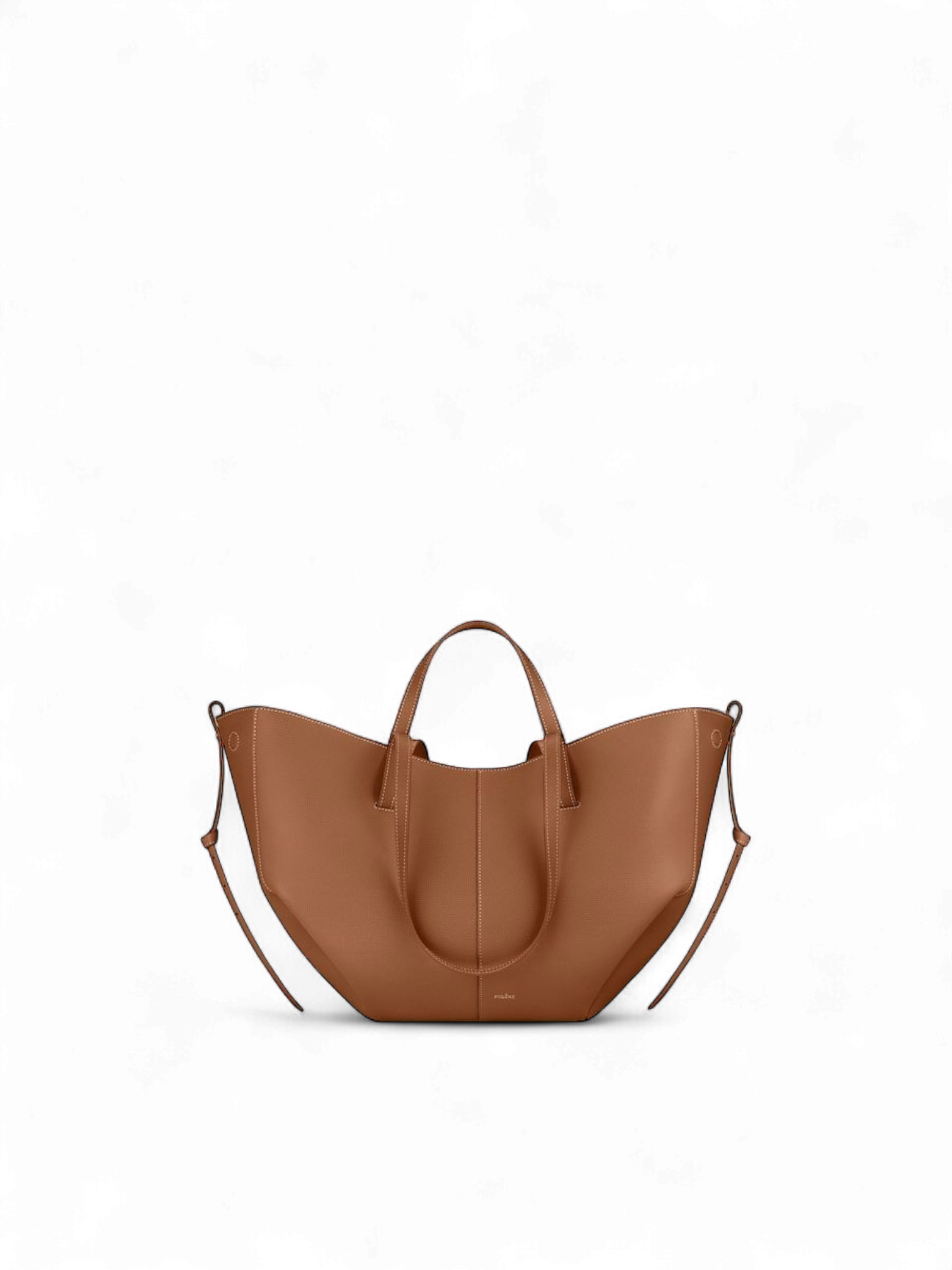 POLĒNĖ CYME BROWN LEATHER LARGE (حجم كبير )