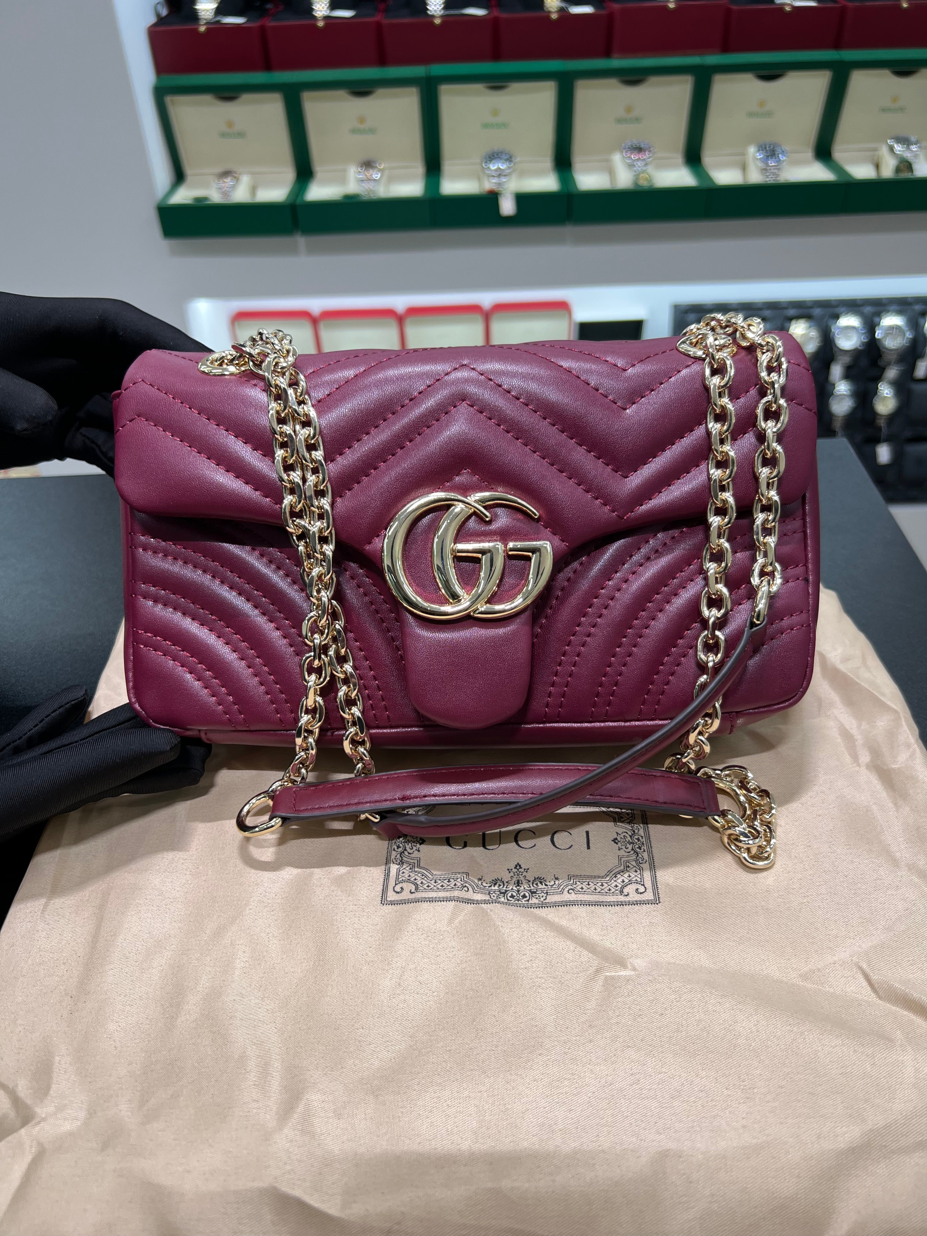 Monogram handbag, Gucci
