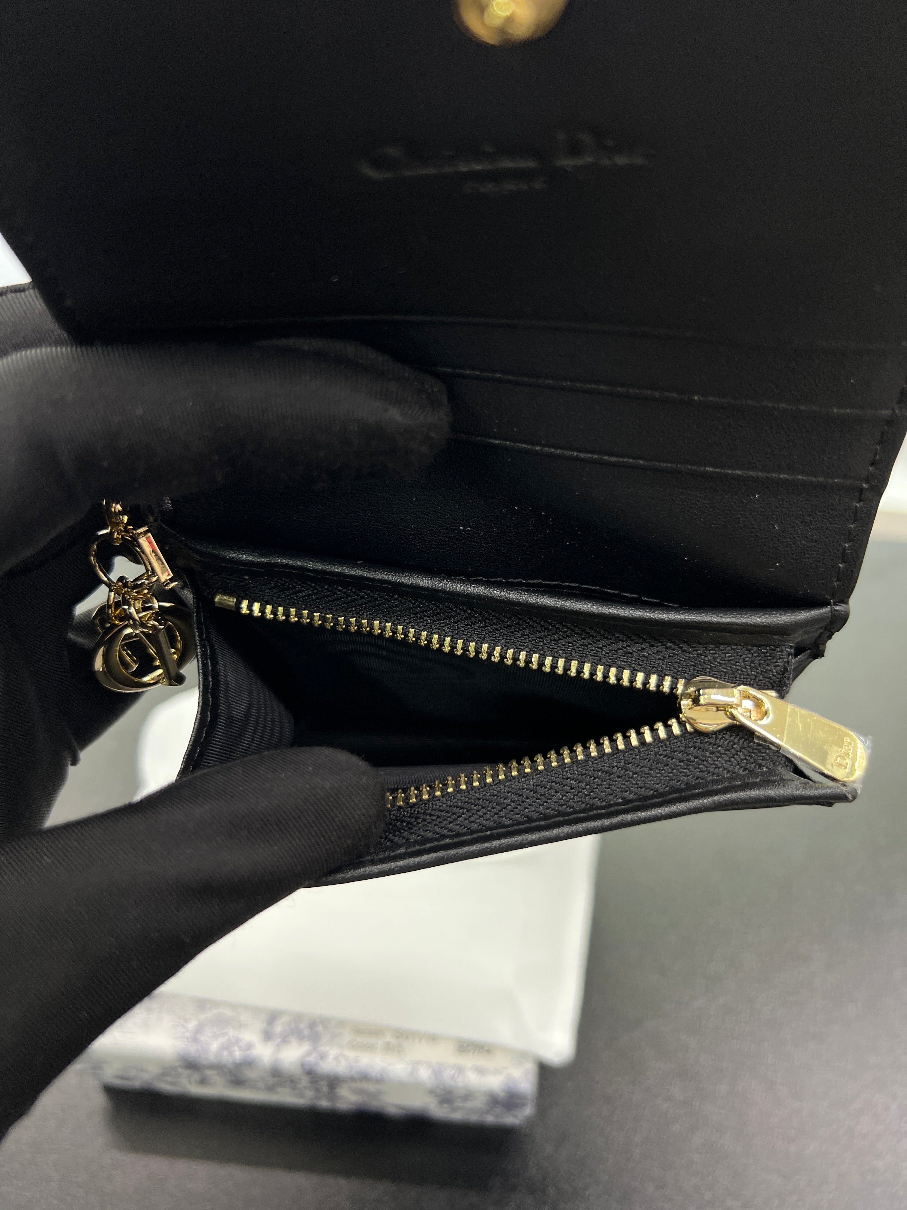 Lotus Wallet in Cannage Lambskin