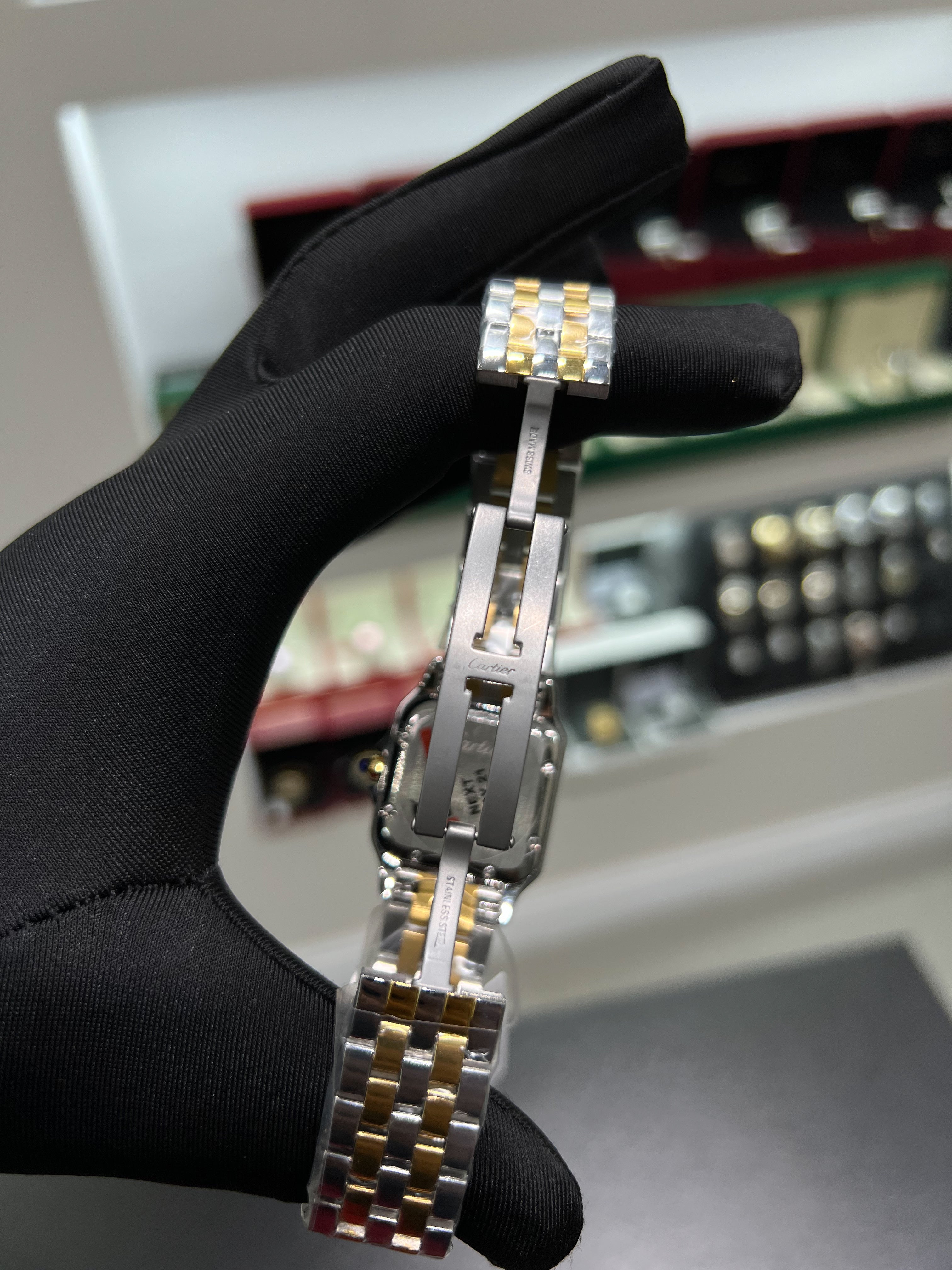 Cartiėr Panther gold and silver studded