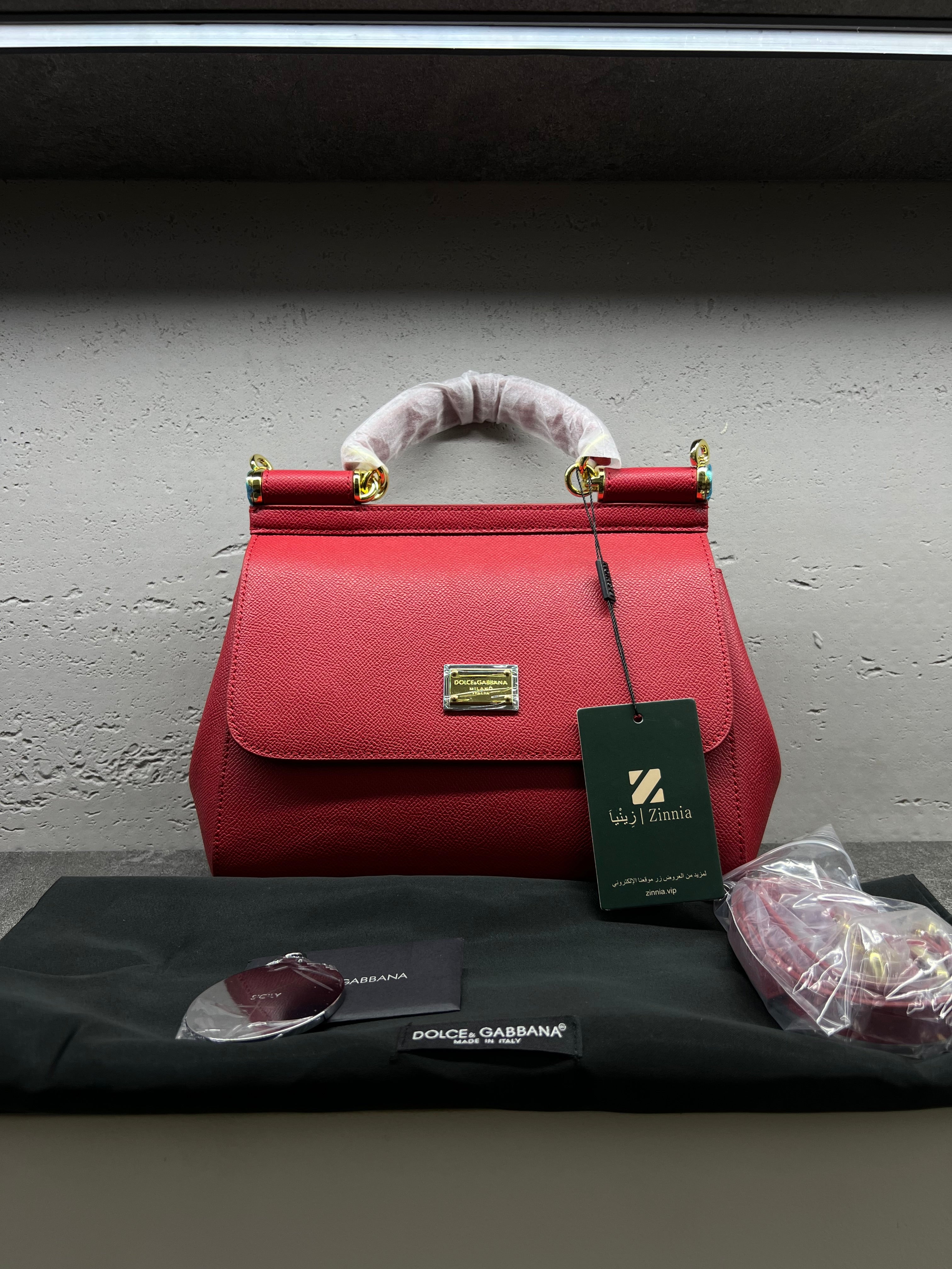 حقيبة سيسيلي الكبيرة – أحمر | Sicily Bag Large – Red
