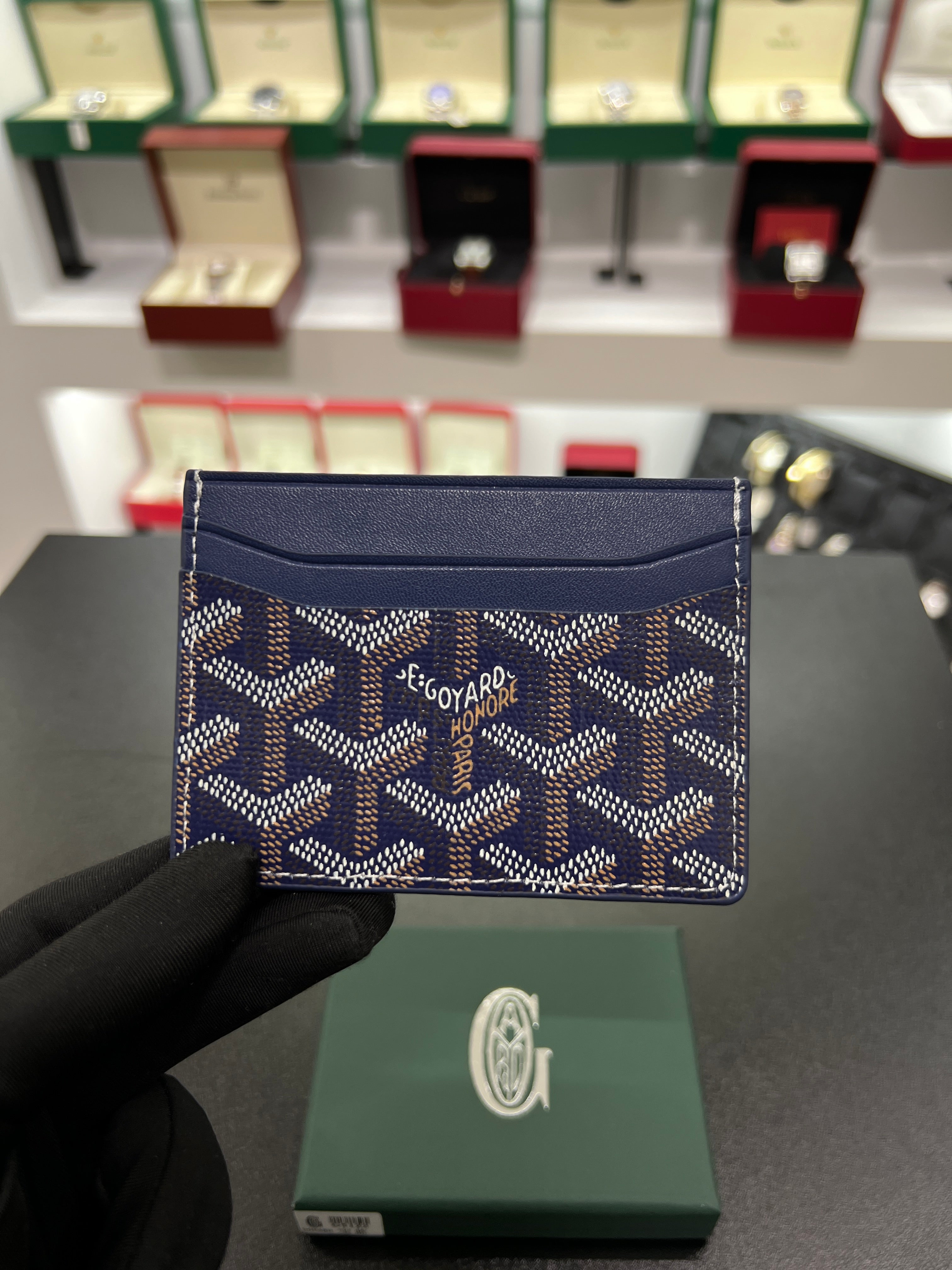 Saint-Sulpice Card Holder – Navy Blue