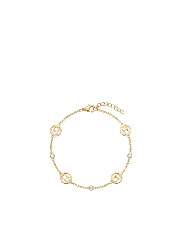 سوار الدائرة المرصّعة | Crystal Circle Charm Bracelet