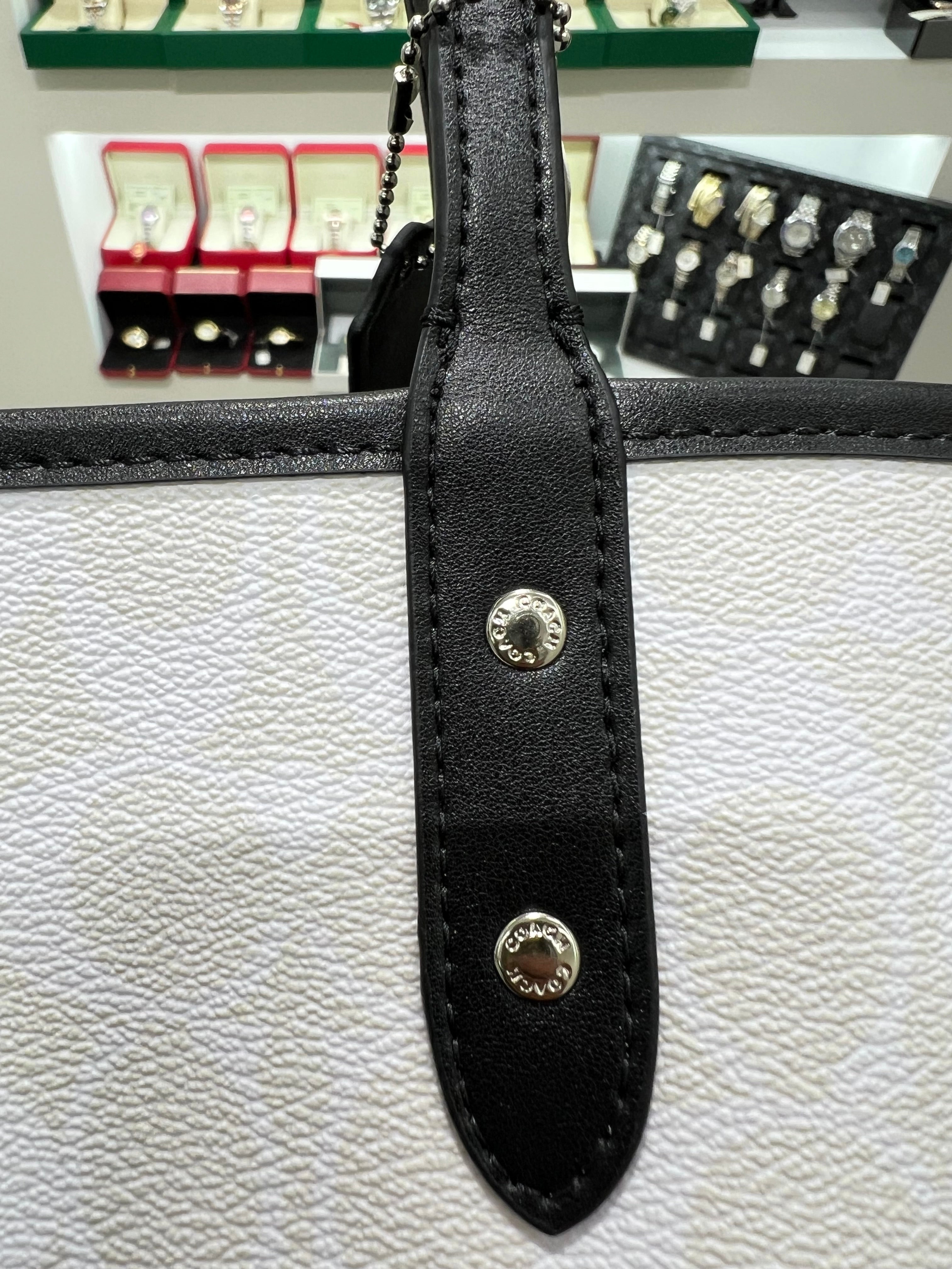 Cöach Reversible City Tote In Blocked Signature Canvas outlet