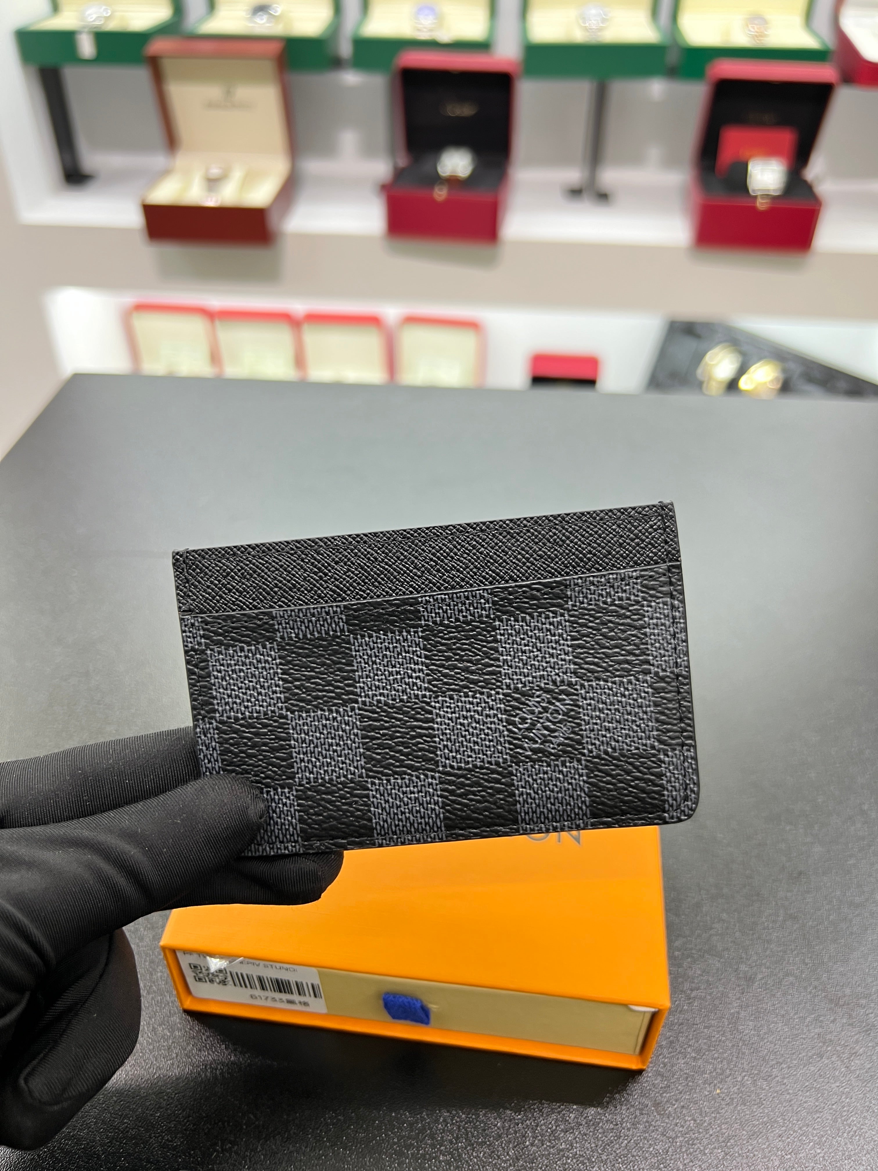 Card Holder – Damier Graphite