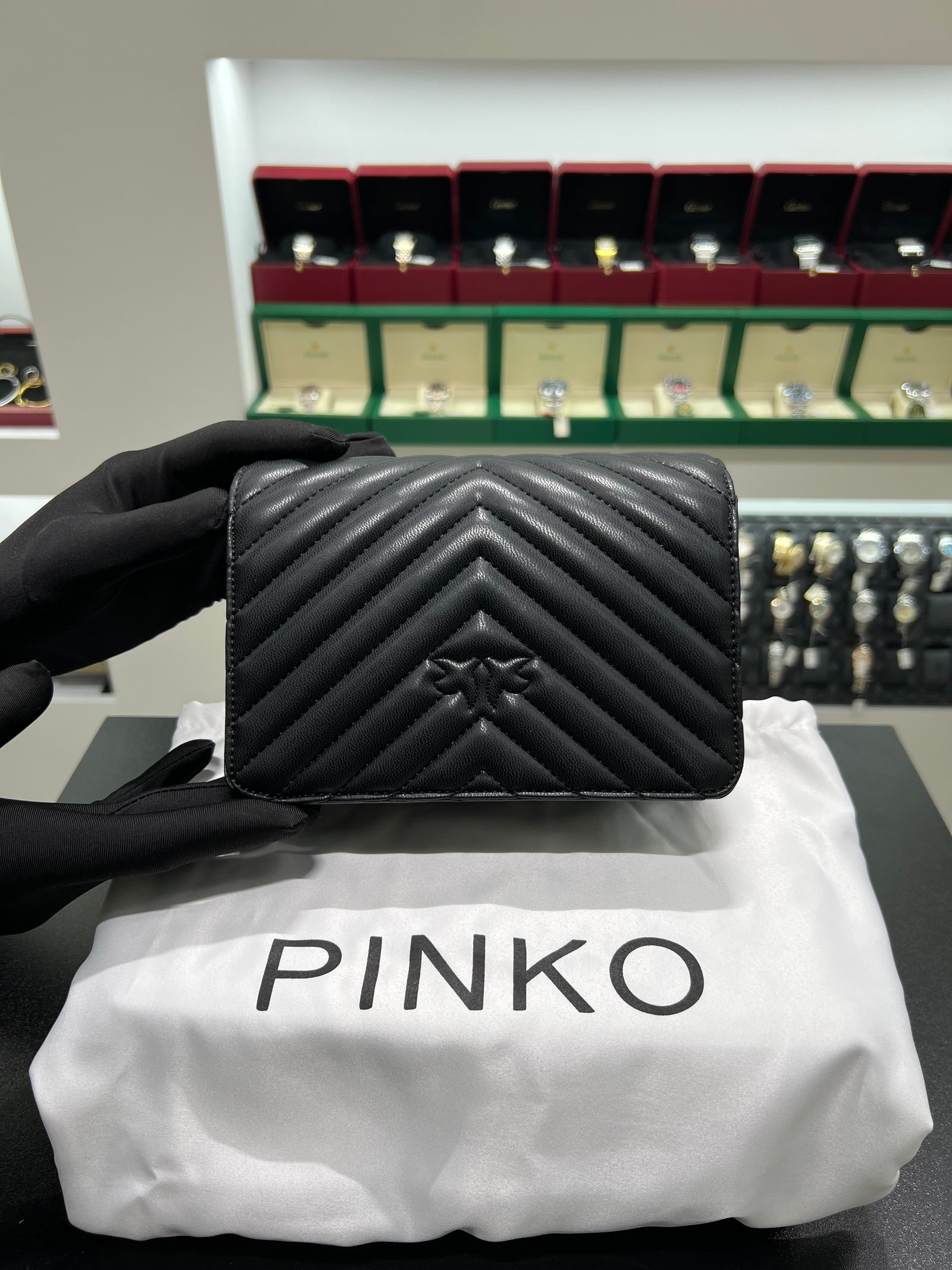 Mini Love Bag Click Chevron Colour Block