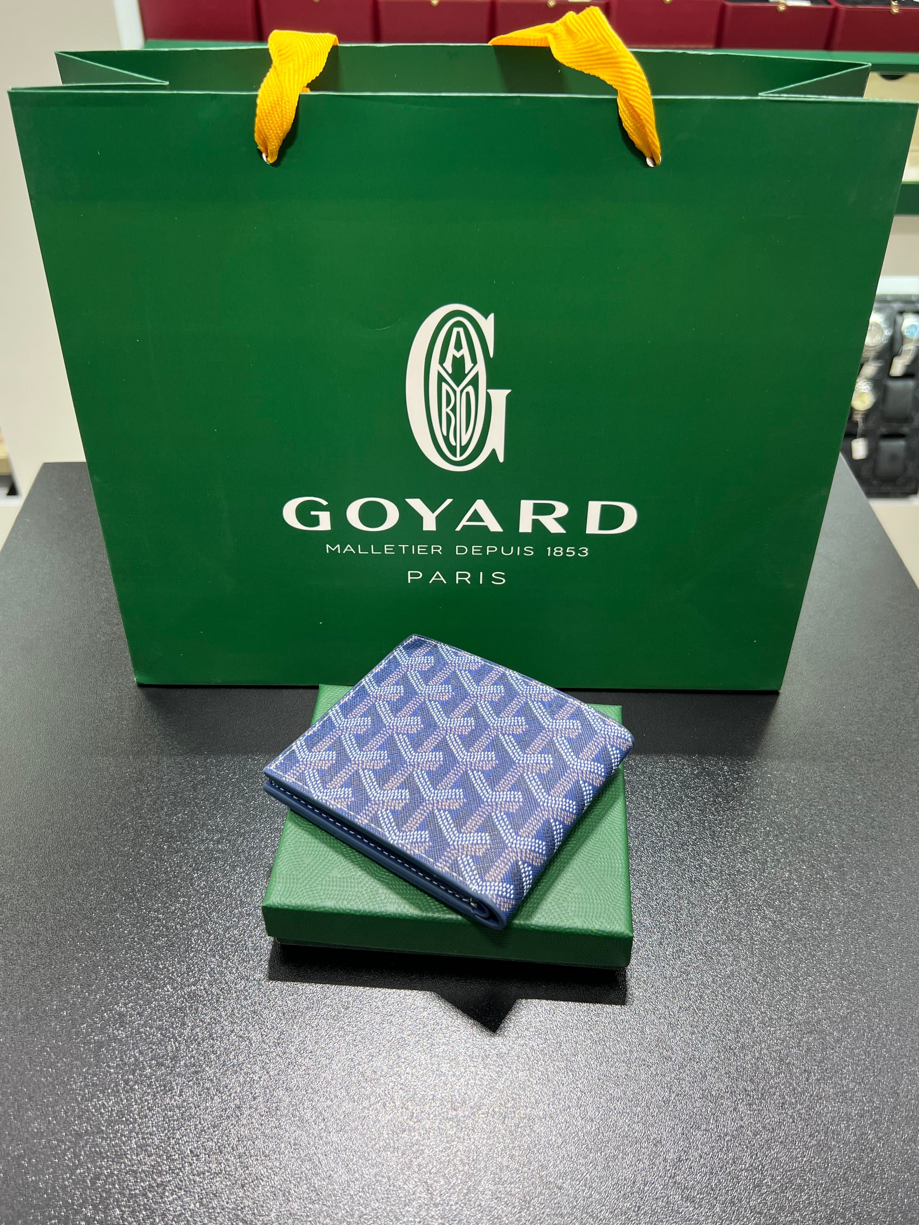 Goyard Wallet Victoire blue (men)