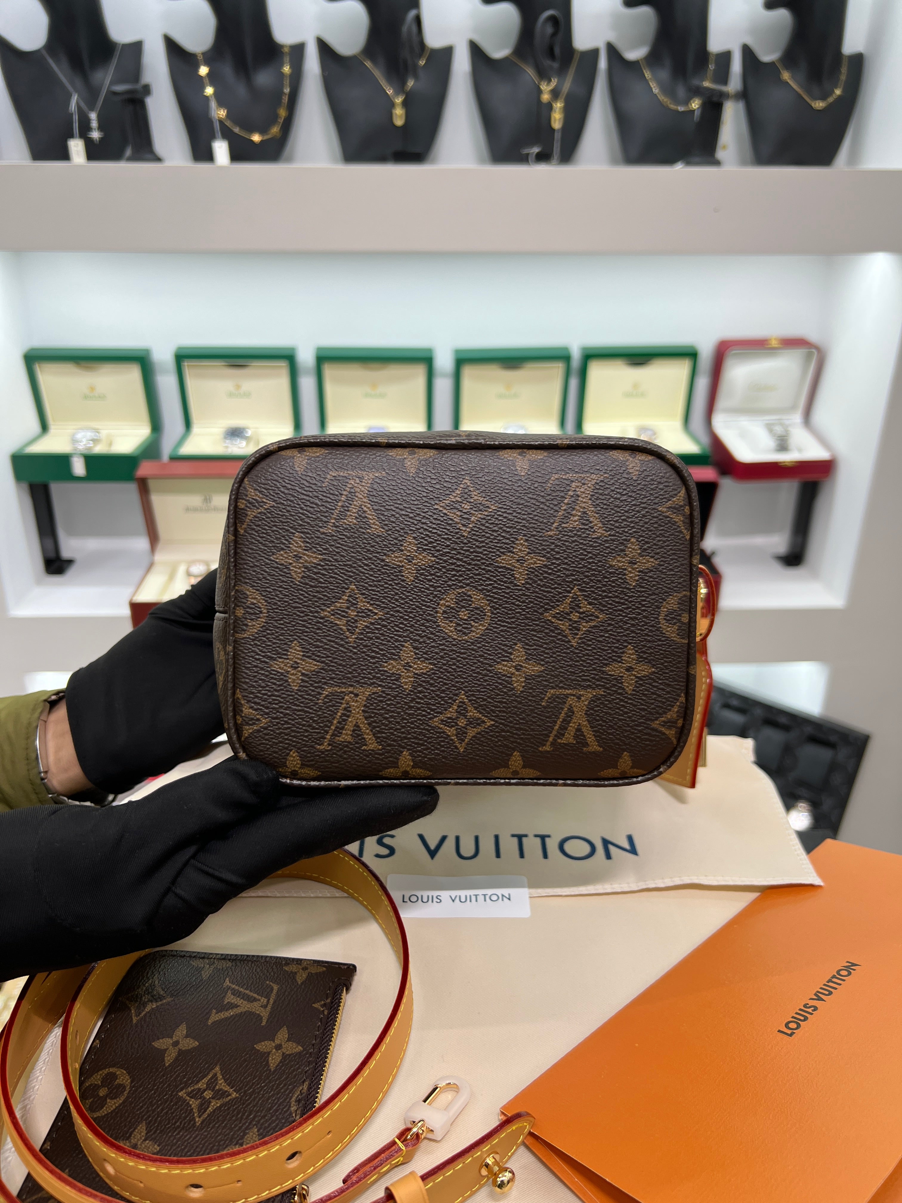 All In GM Monogram Canvas Bag – Large Luxury Handbag Brown