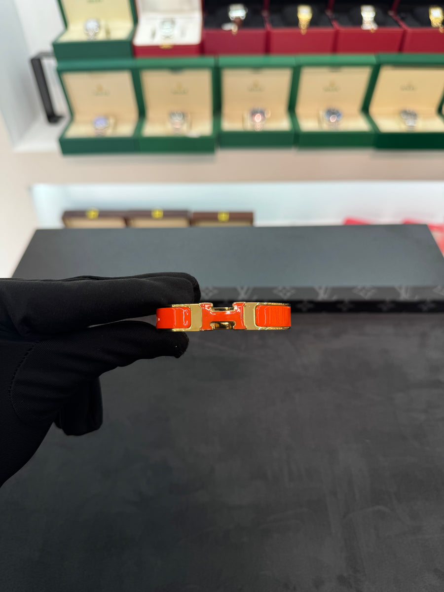 Clic H Bracelet (Orange) مقاس 16