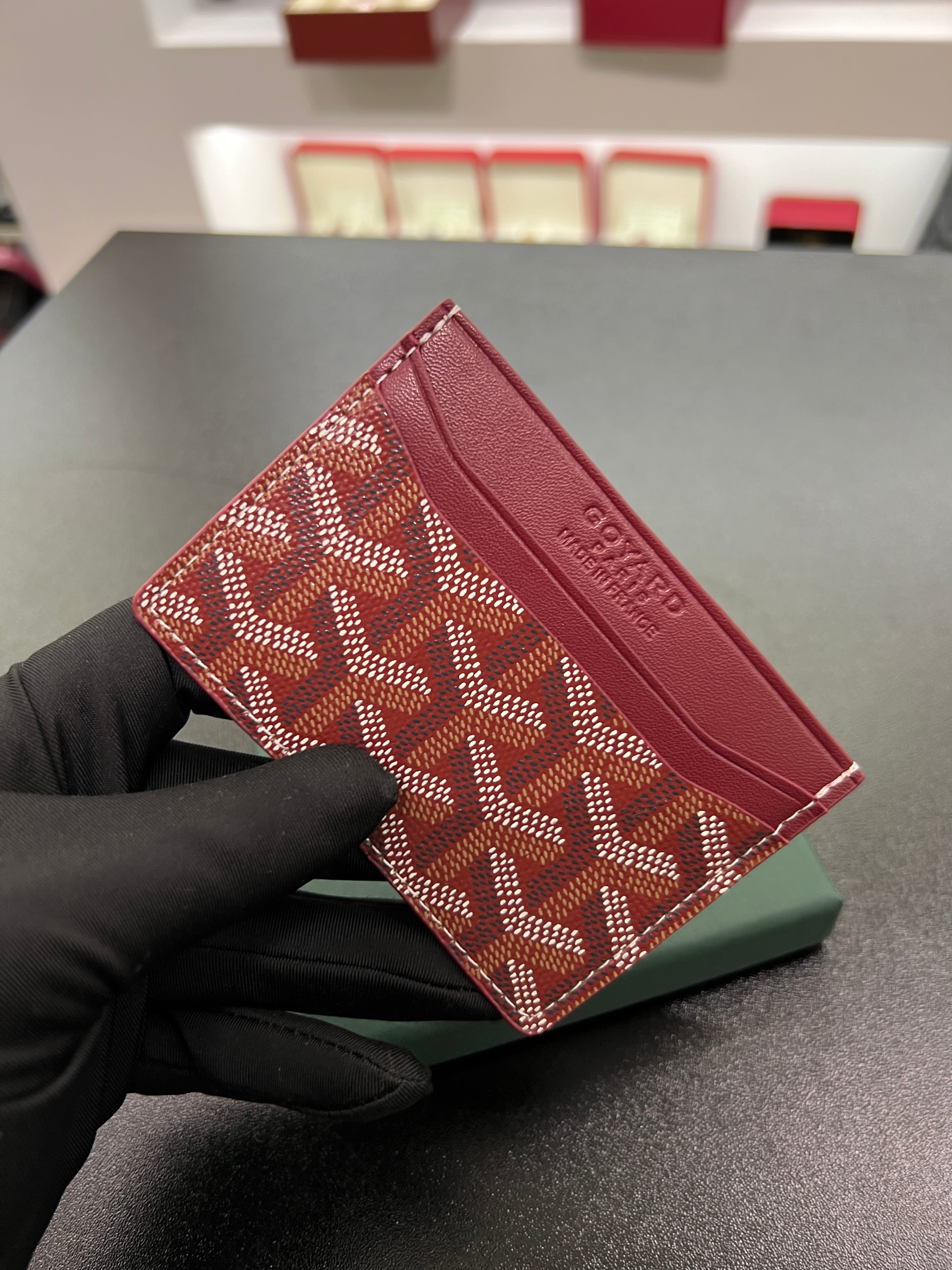 Saint-Sulpice Card Holder – Burgundy