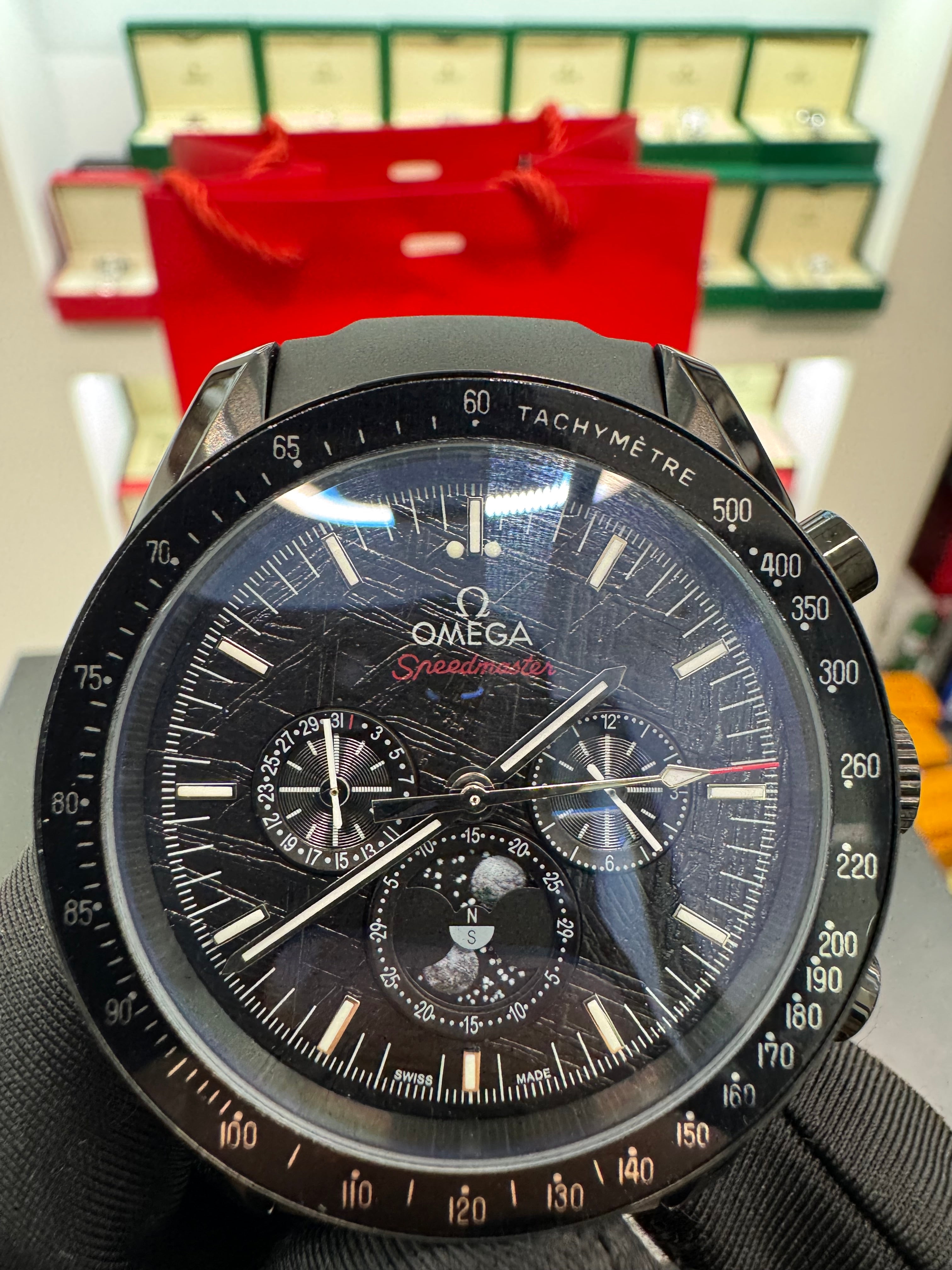 Speedmaster Dark Side of the Moon "Meteorite" Moonphase size 44.25
