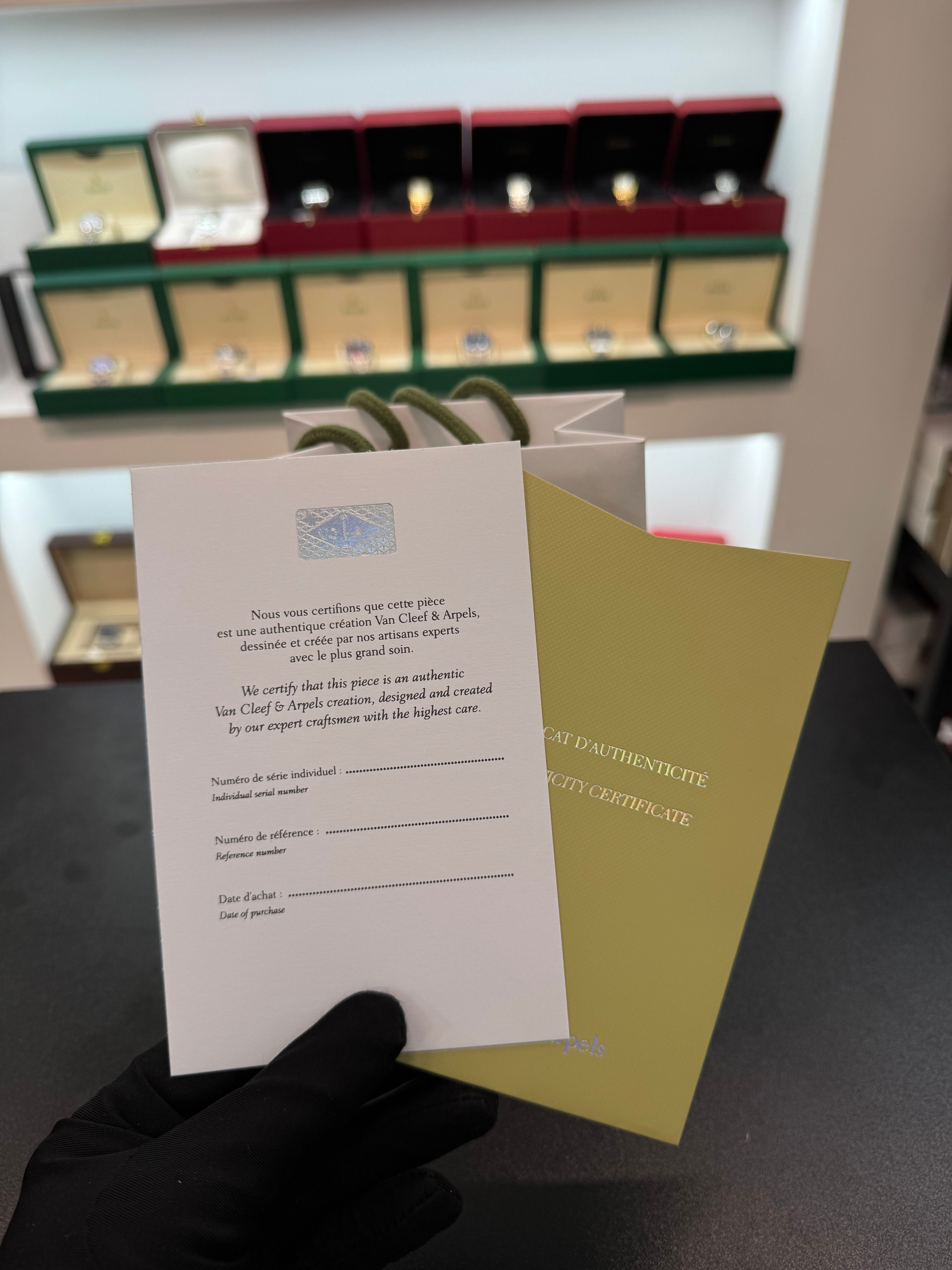 Vintage alhambra ring studded