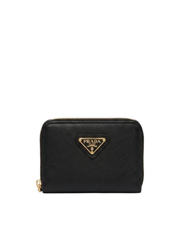 Saffiano Leather Zip Around Wallet