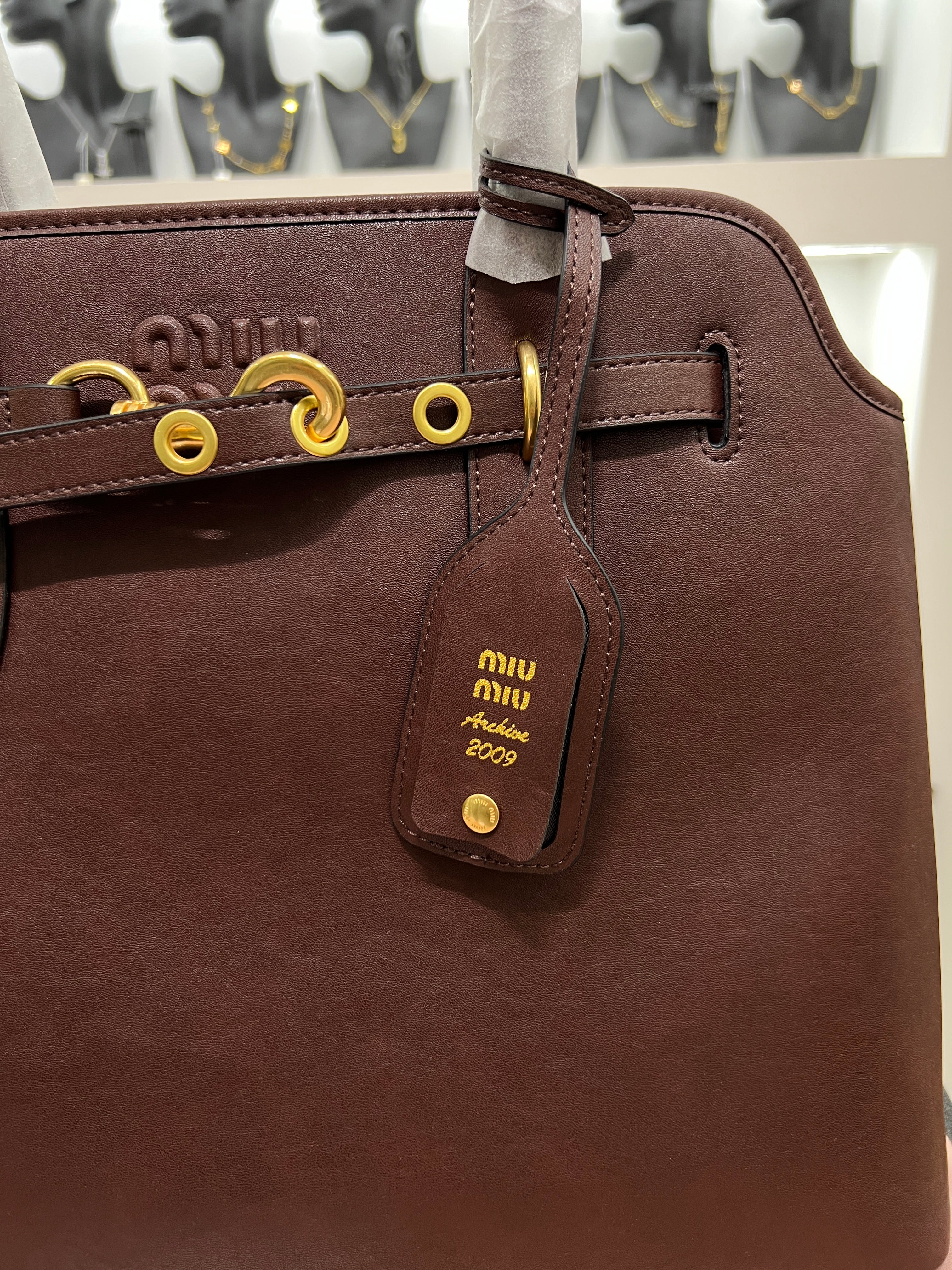 Archive Leather Top-Handle – Dark Brown