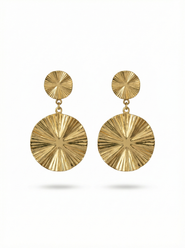 أقراط تشيركيو المزخرفة | Cerchio Ornate Circle Earrings