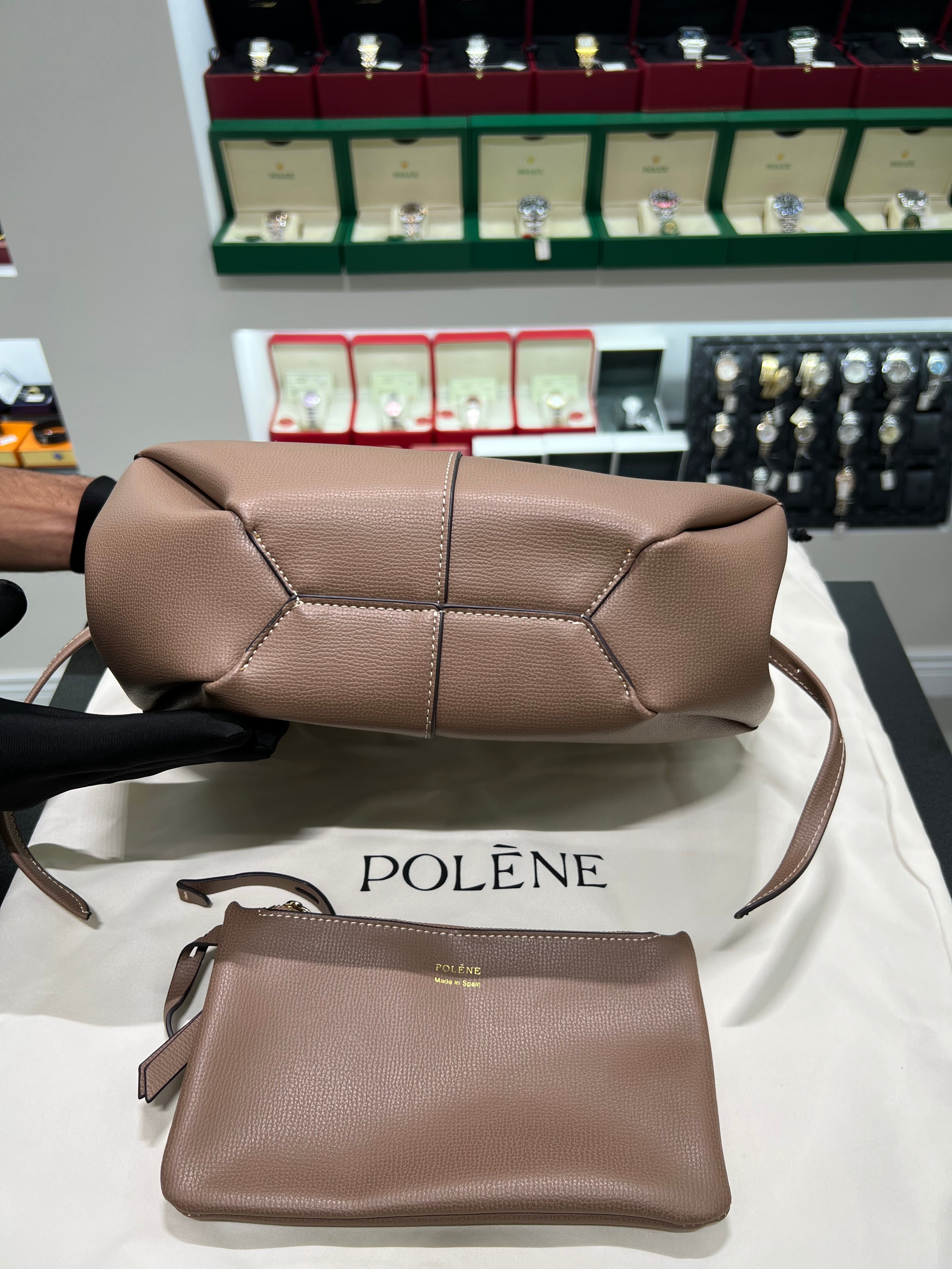 POLĒNĖ CYME small dark grey bag